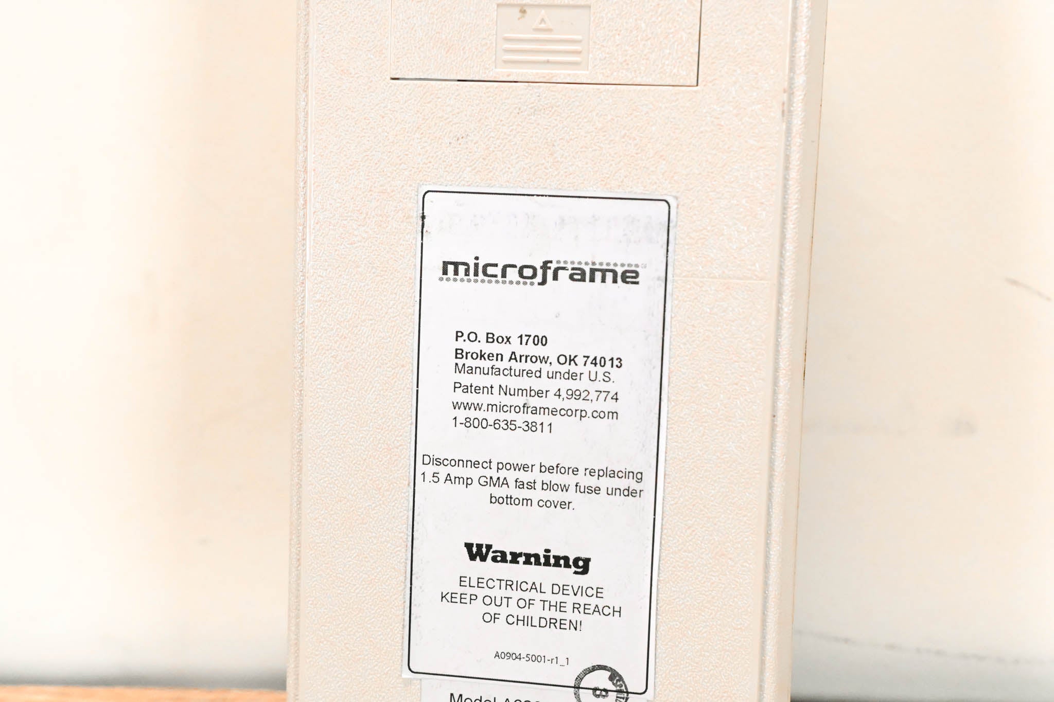 Microframe Model 6200 Timer Keypad (NO POWER SUPPLY)