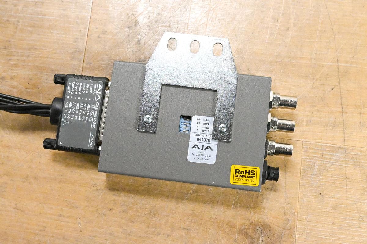 AJA ADA4 4-Channel Bidirectional Audio A/D and D/A Converter (NO PSU)