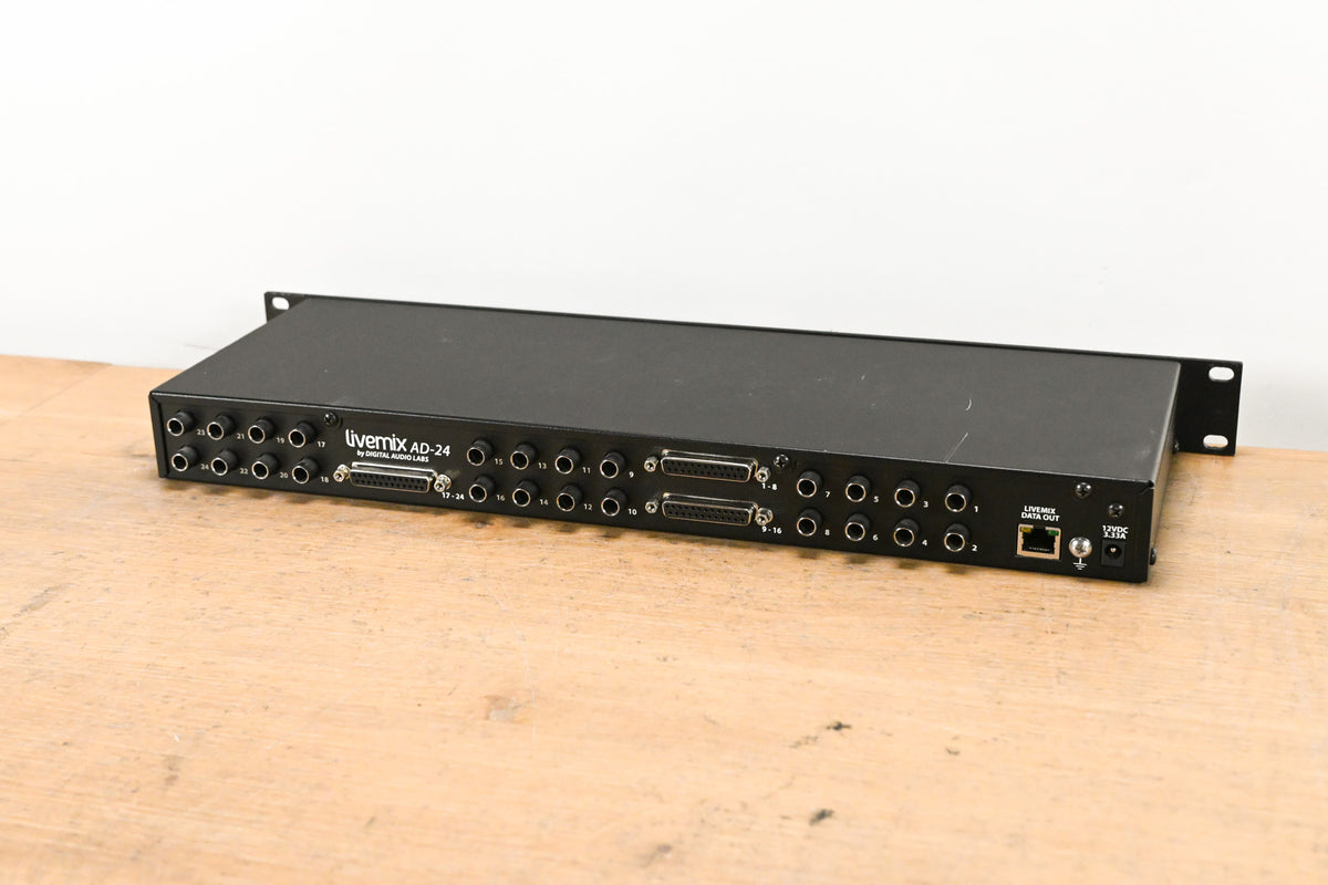 Digital Audio Labs Livemix AD-24 24-CH Analog Input Unit NO POWER SUPPLY