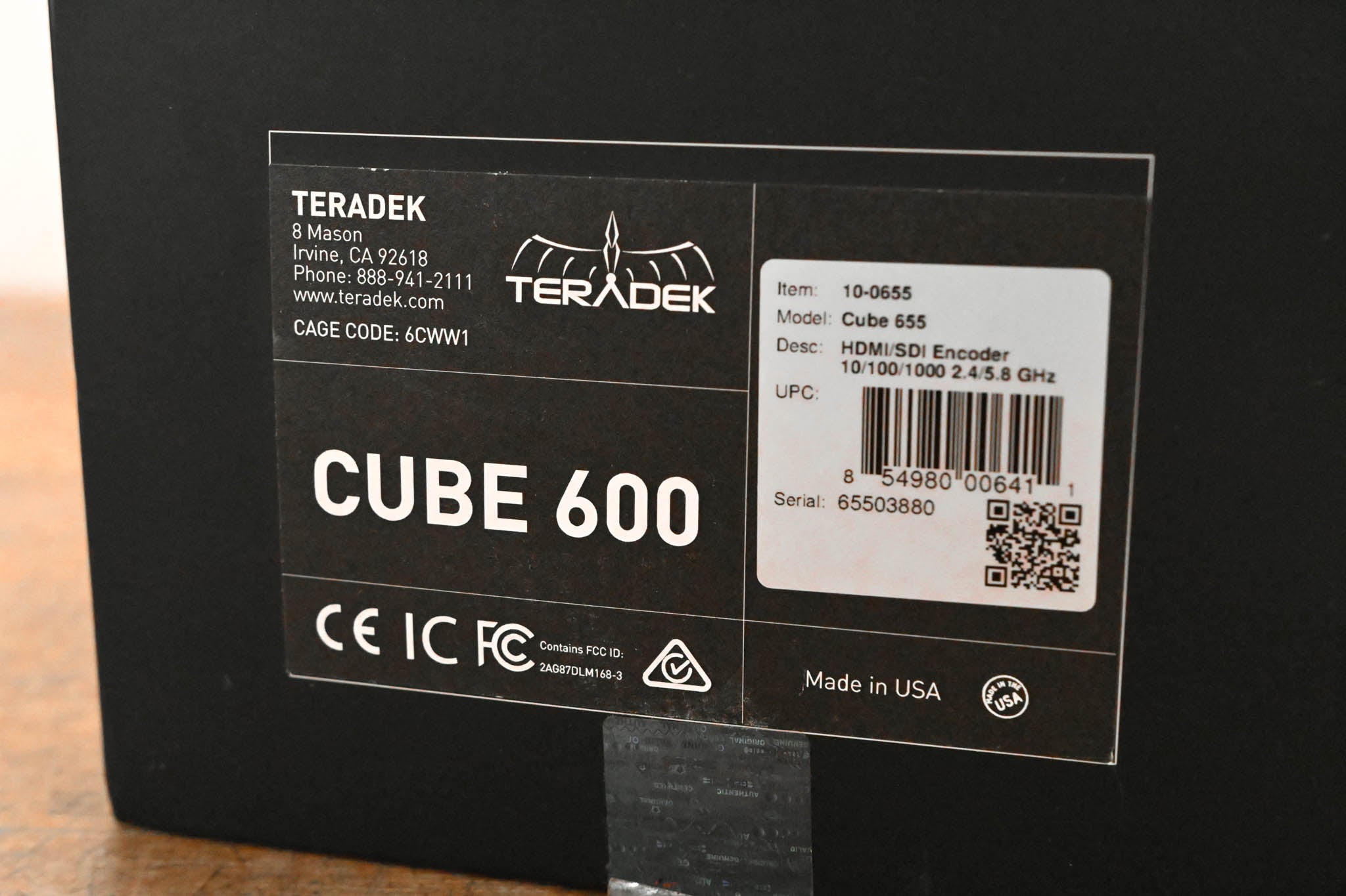 Teradek Cube 655 TX - H.264 HD Encoder (HDMI/SDI, Wi-Fi)