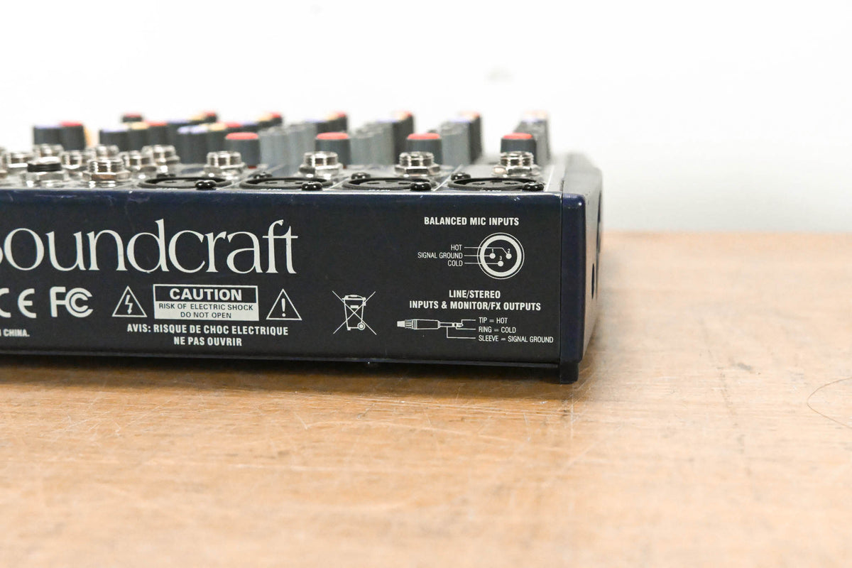 Soundcraft Notepad 124FX Compact 12-Input Analog Mixing Console (NO PSU)