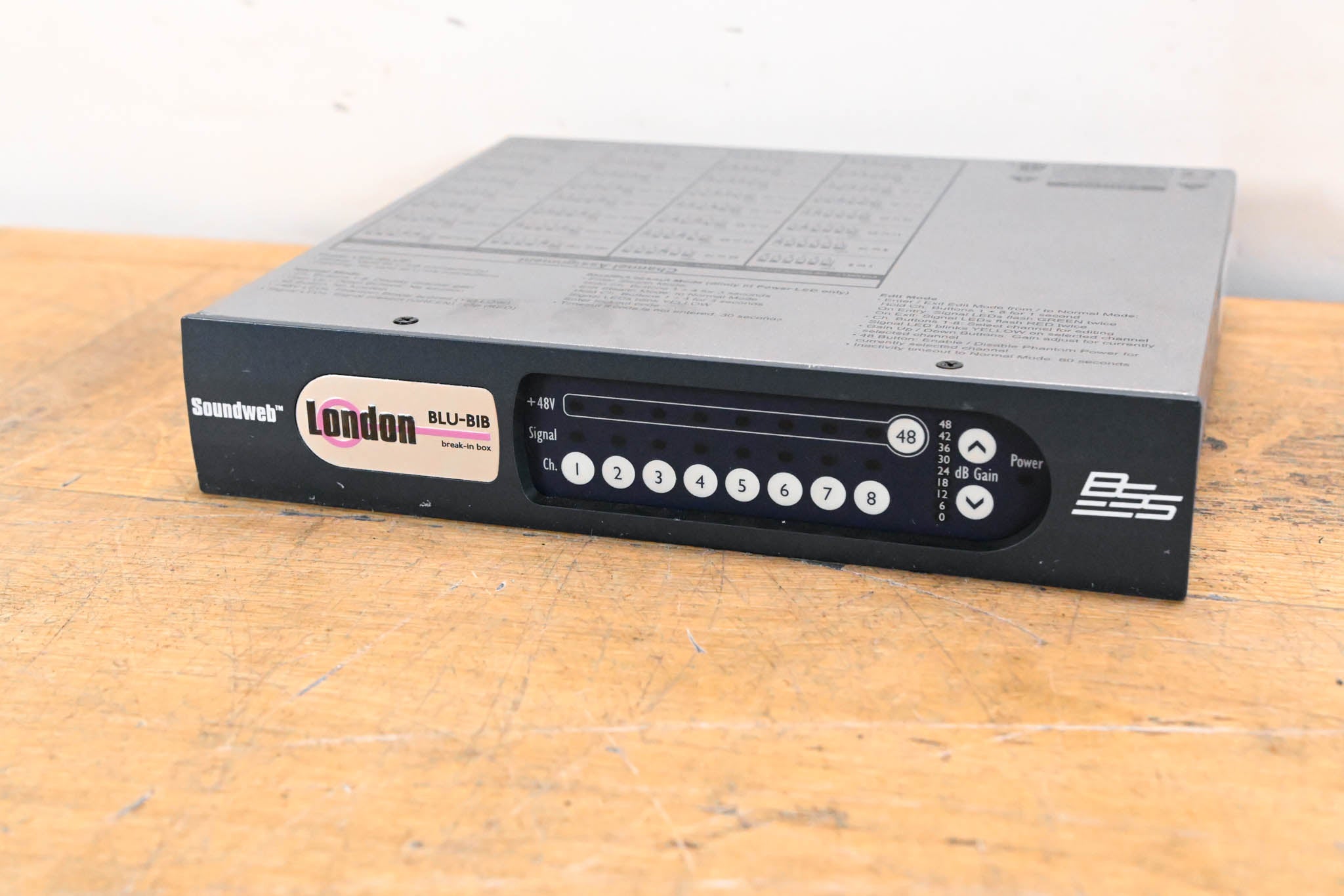 BSS BLU-BIB Break-In Box 8-Channel Input Expander (NO POWER SUPPLY)