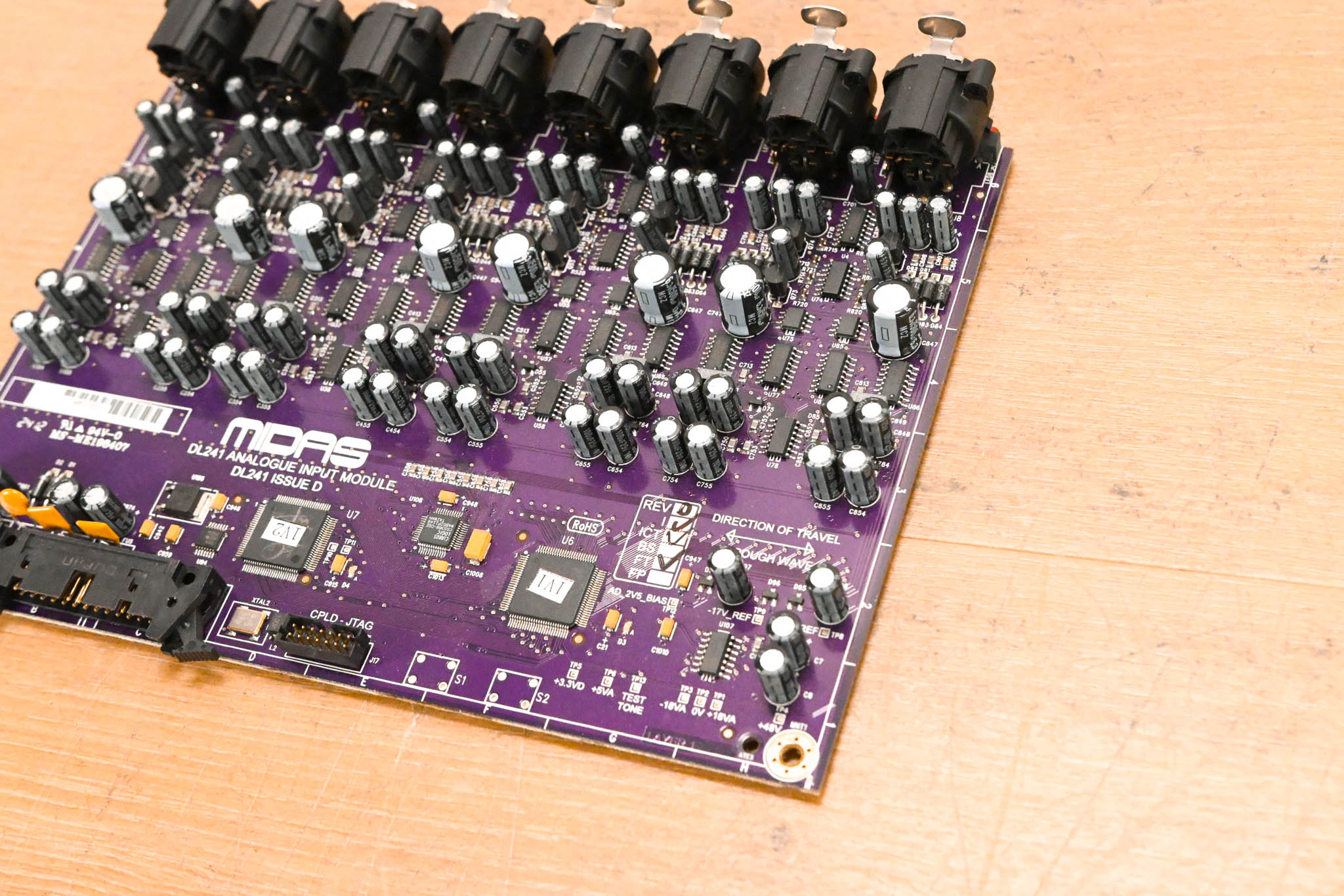 Midas DL241 Analogue Input Module 8-Channel XLR Card - Issue D