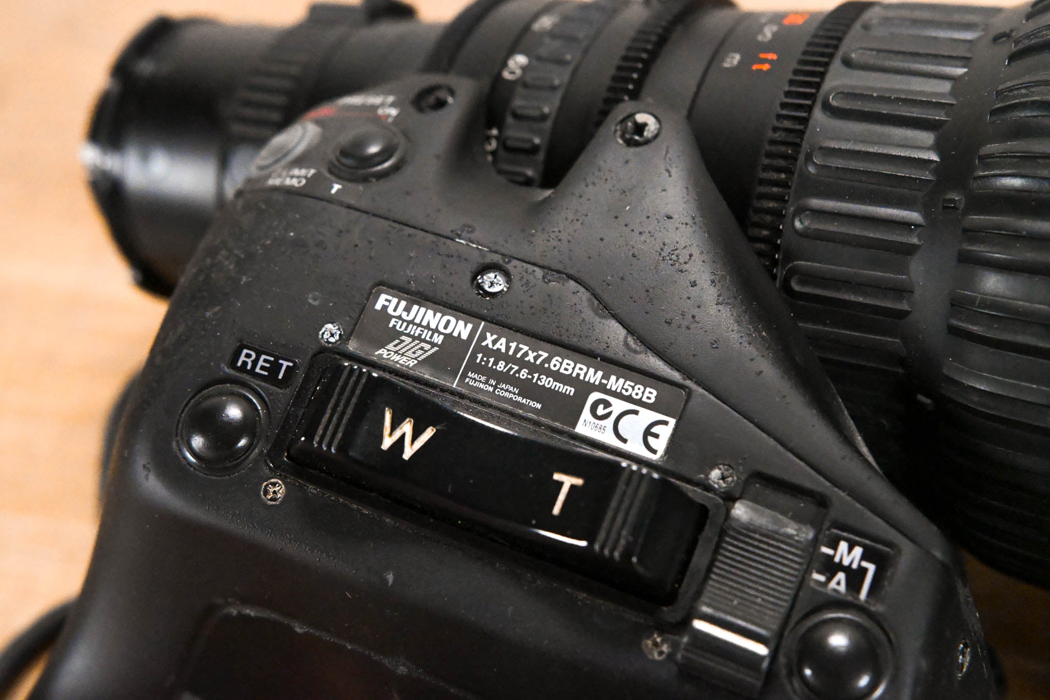 Fujinon XA17x7.6BRM-M58B HD Lens - 1:1.8/7.6-130mm