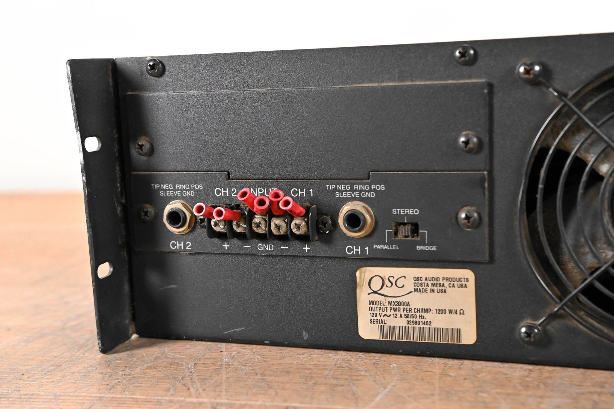 QSC MX 3000a 2-Channel Power Amplifier