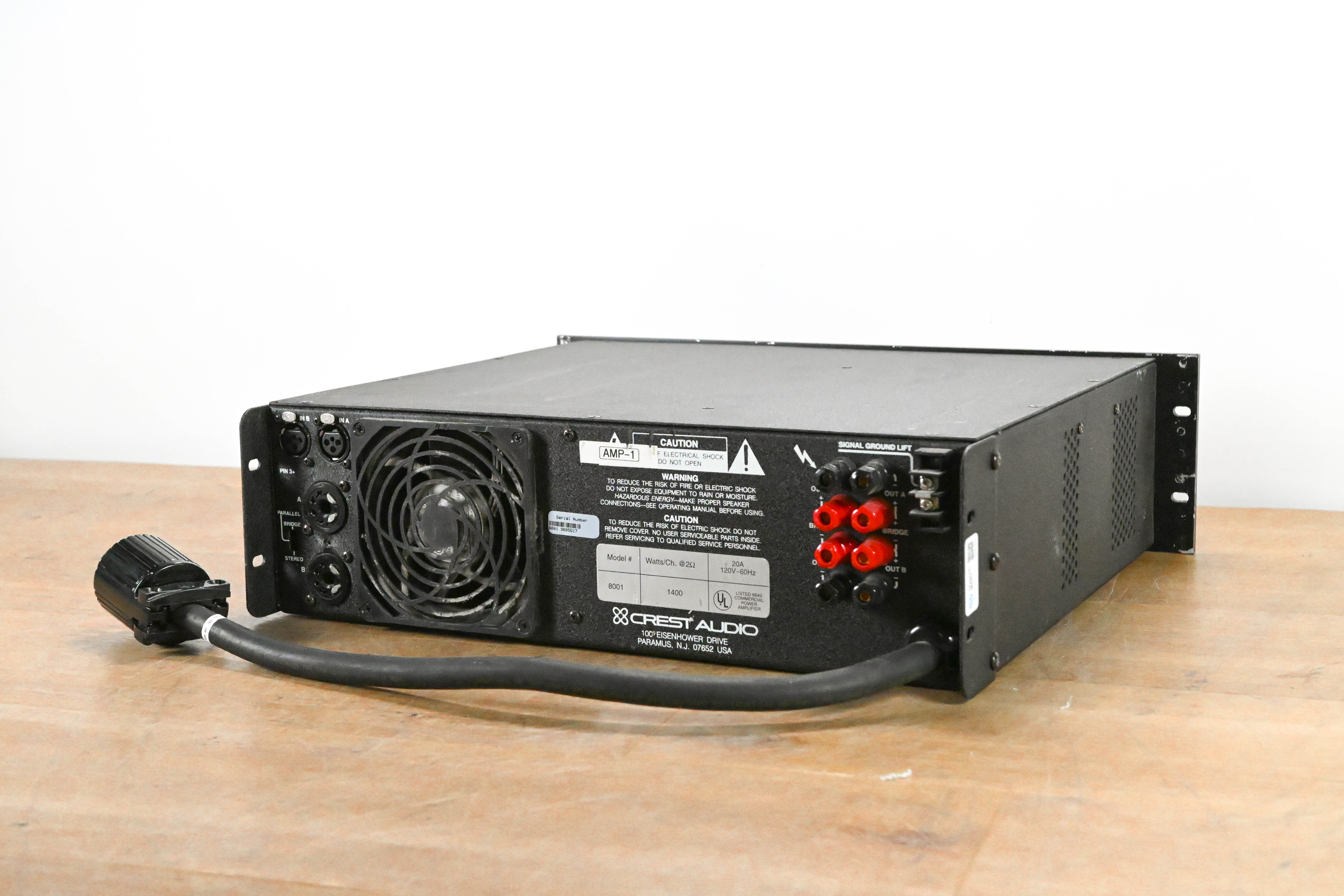 Crest Audio 8001 2-Channel Power Amplifier