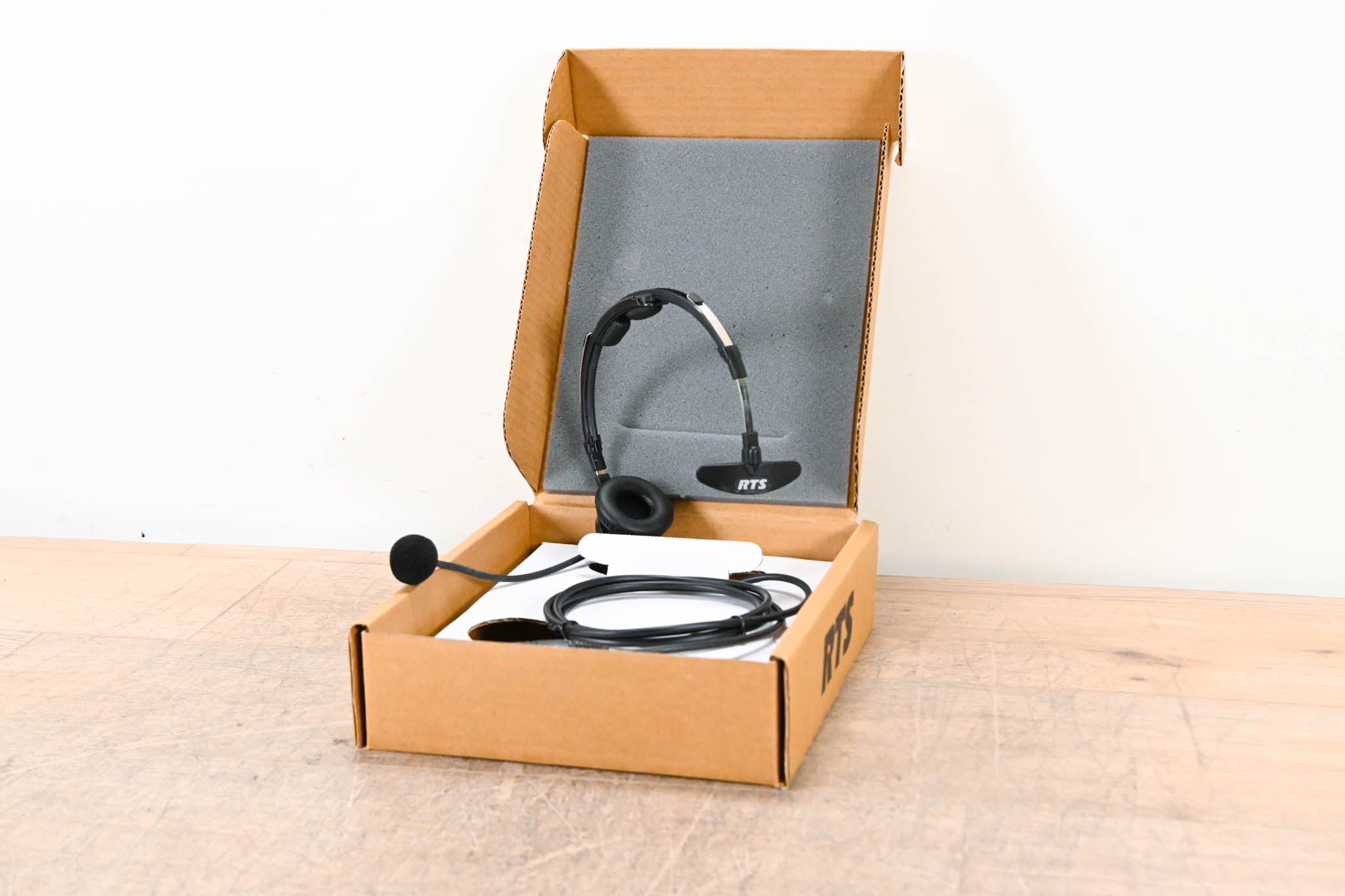 RTS LH-300-DM-A4F Single Side Microphone Headset