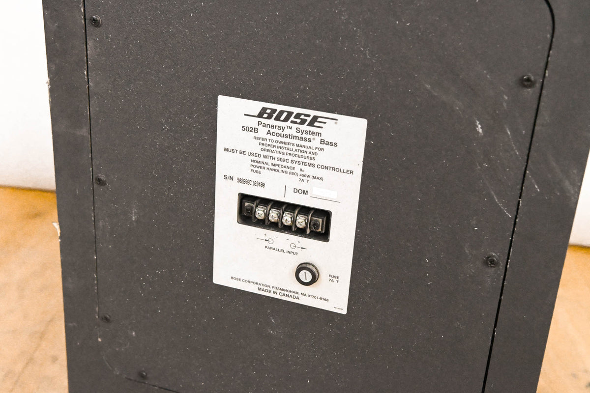 Bose Panaray 502B Portable Acoustimass Bass Enclosure