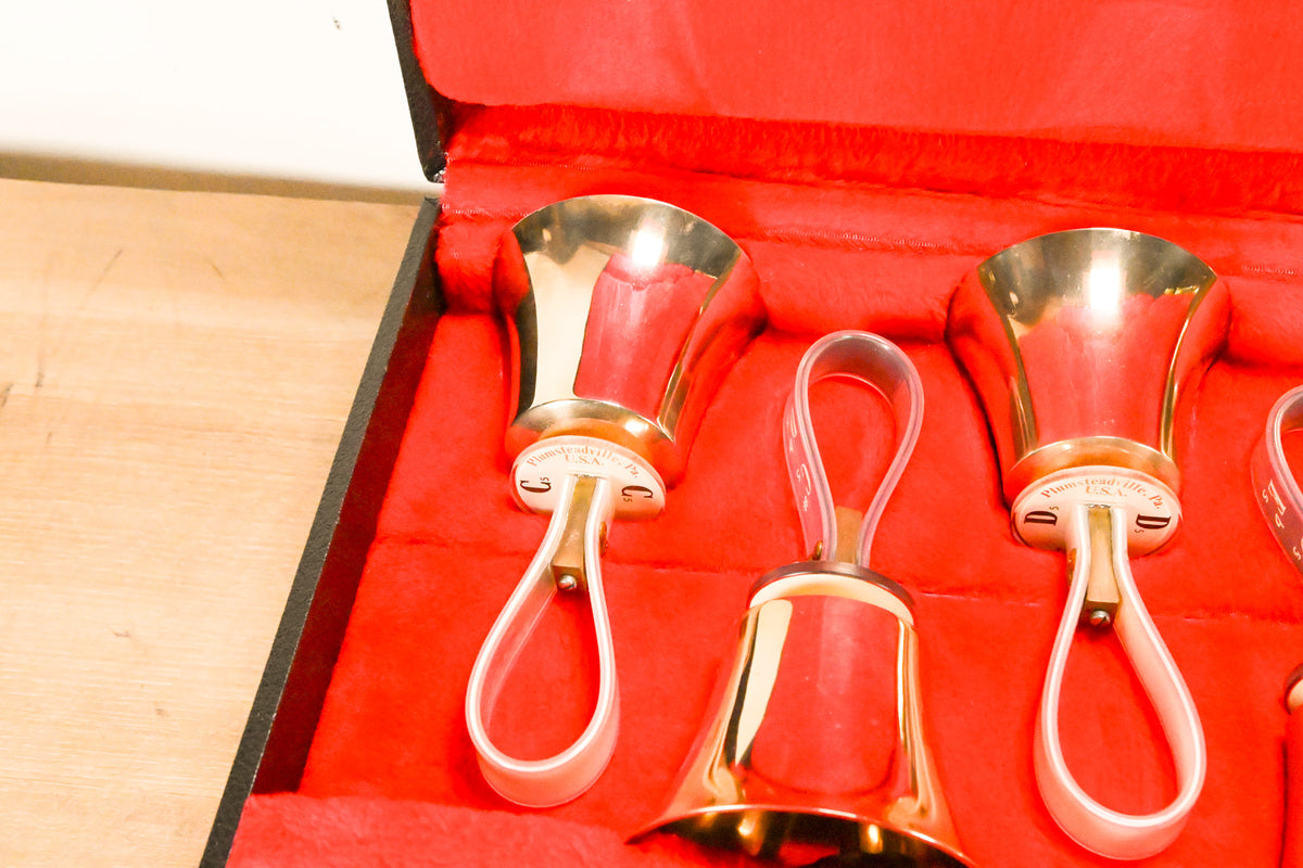 Malmark Three Octave Handbell Set (C4-C7) - 37 Bells w/ 4 Cases