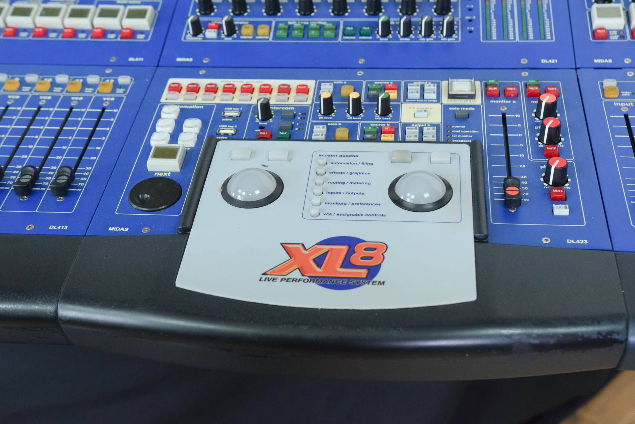 Midas XL8 Digital Console with one DL351, two DL461's, and ten DL471's
