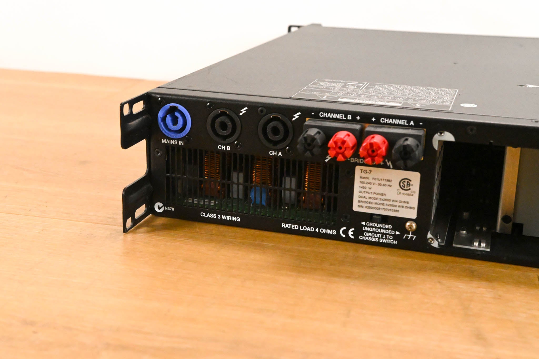 Electro-Voice (EV) TG-7 Tour-Grade Stereo Power Amplifier