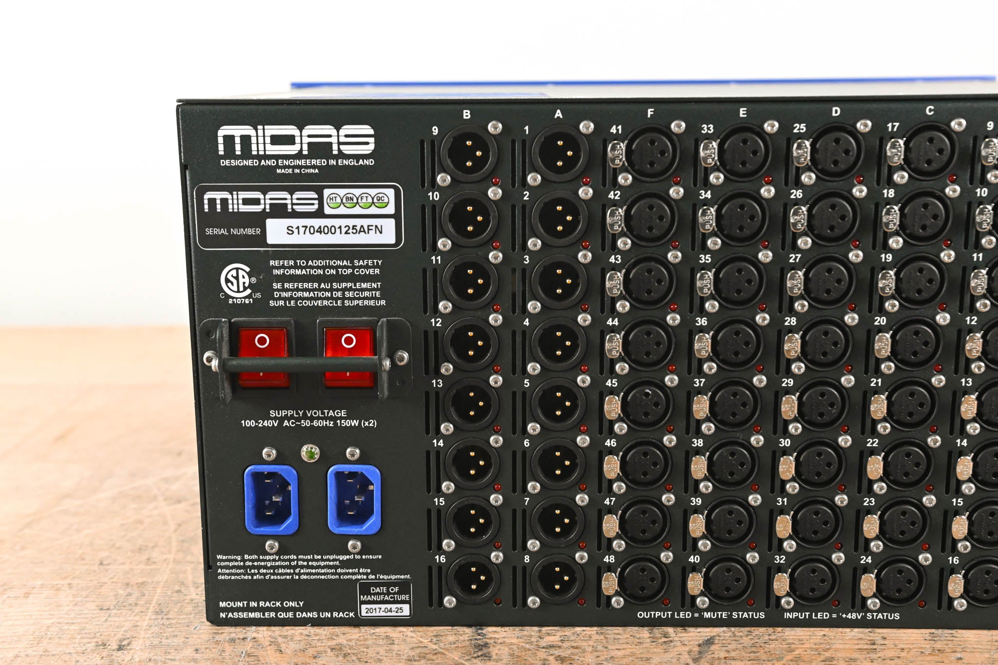 Midas DL251 PRO Series 48-input / 16-output Stage Box