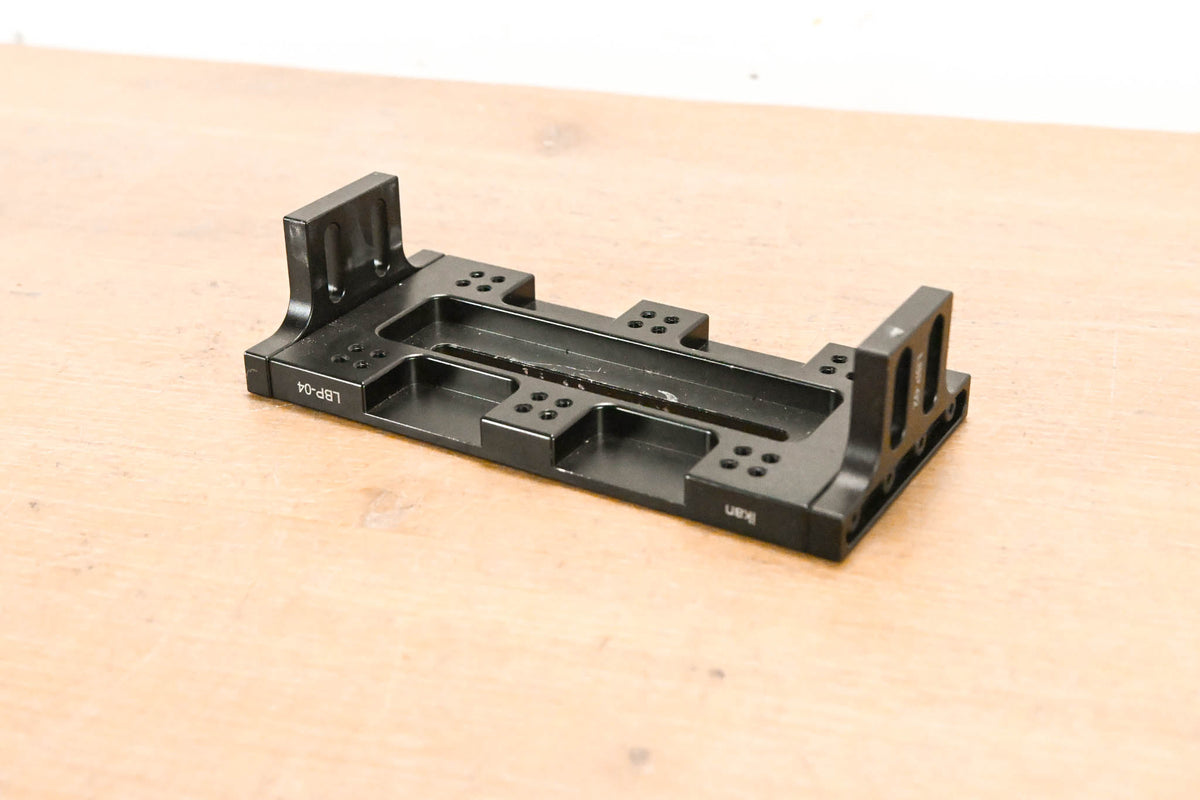 Ikan LBP-04 Black Adjustable Camera Baseplate w/ two LBP-02 Riser Blocks