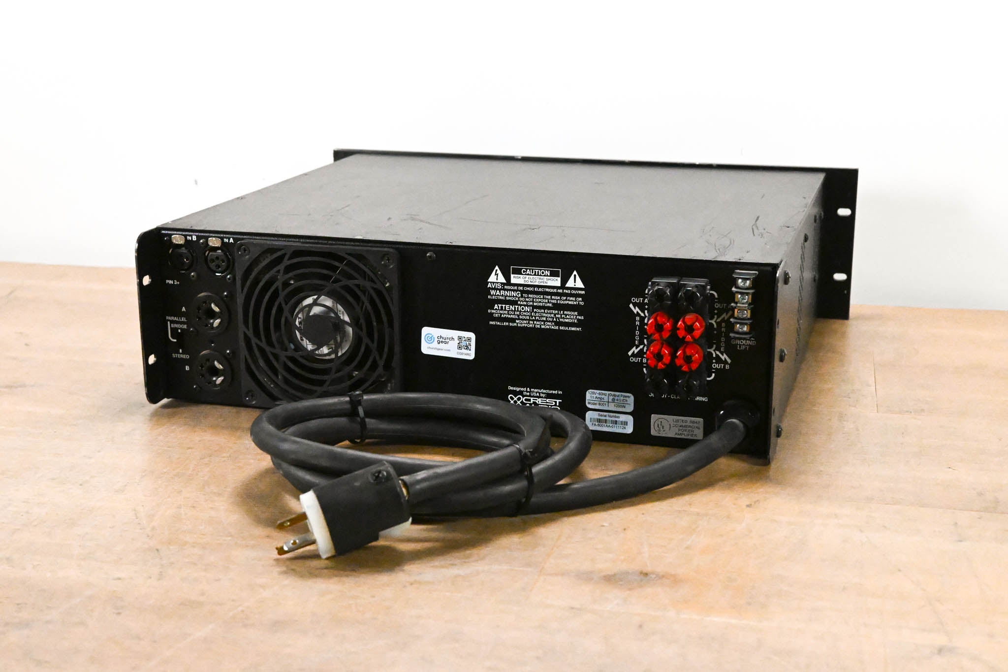 Crest Audio 8001 2-Channel Power Amplifier