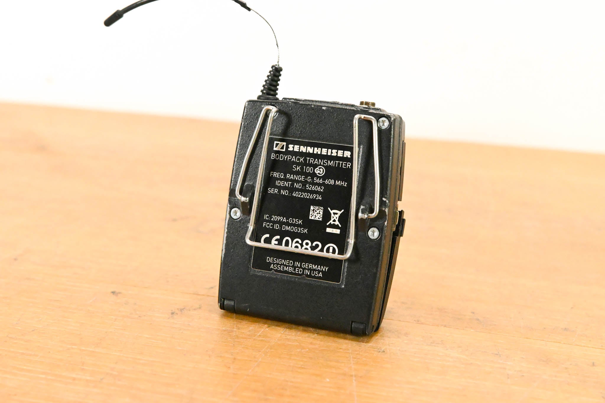 Sennheiser ew 100 G3 Bodypack Wireless System 566-608MHz NO POWER SUPPLY