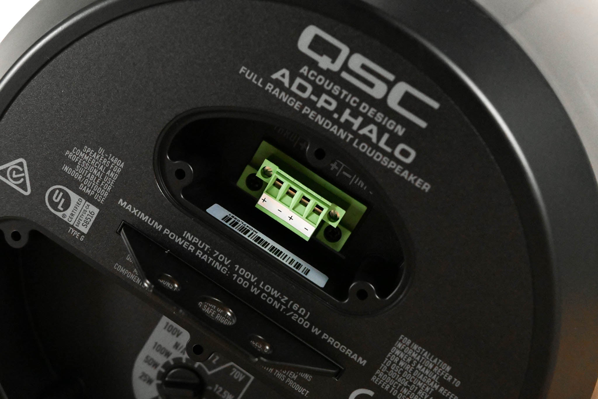 QSC AD-P.Halo Integrated SUB/SAT Pendant Loudspeaker System