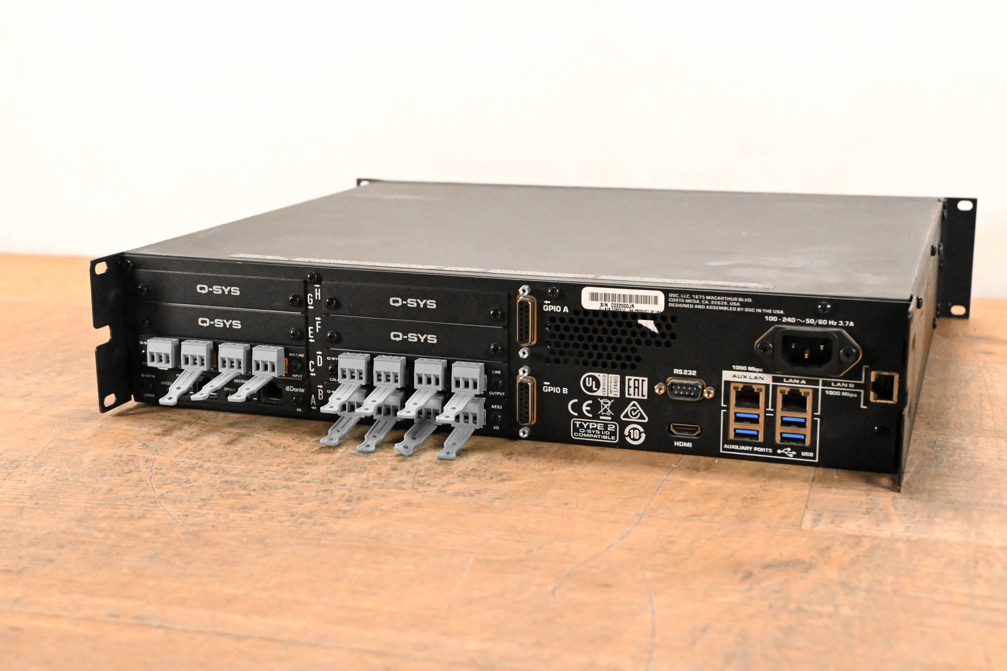 QSC Q-SYS CORE 510i Integrated Core Processor with Dante Card