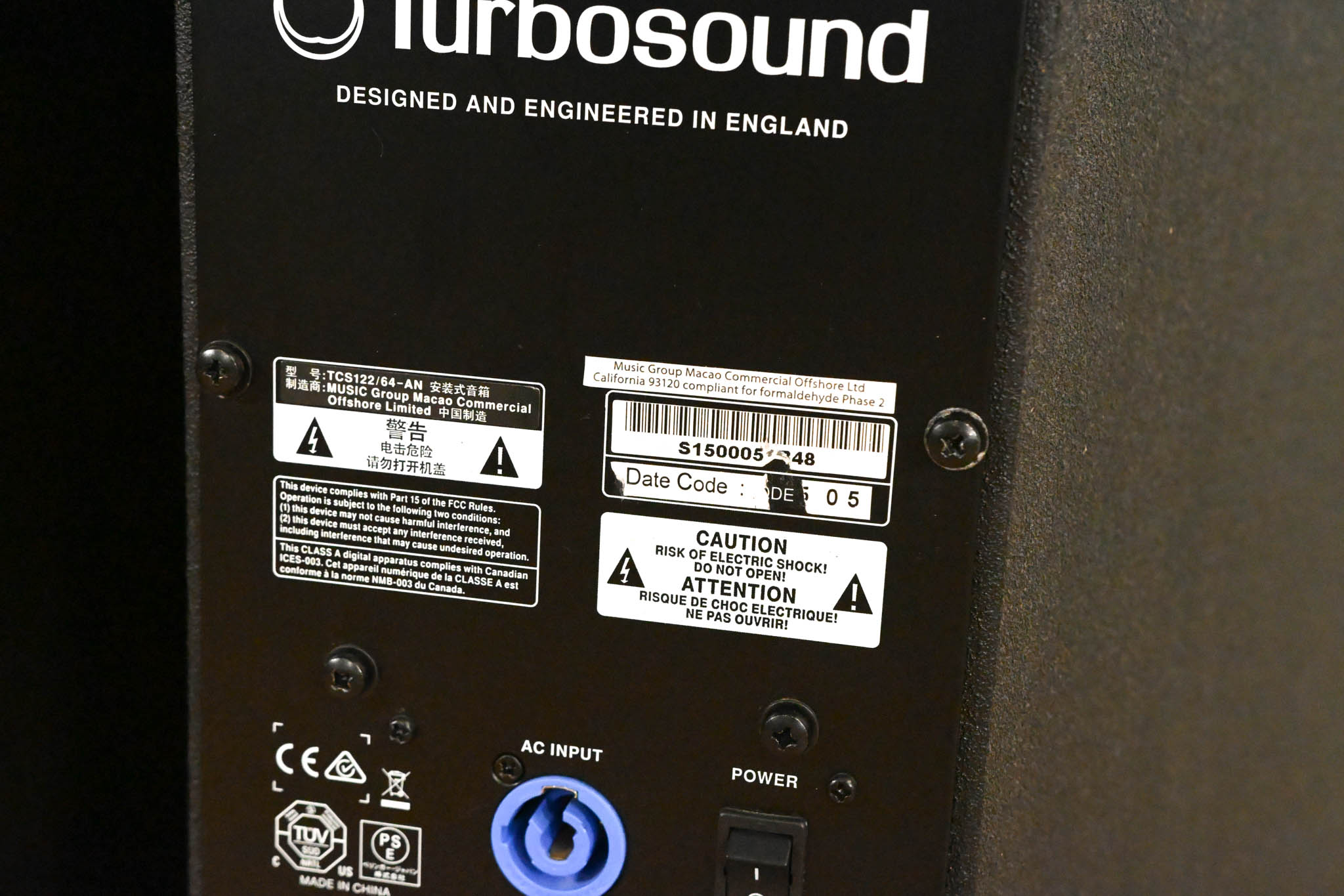 Turbosound TCS122/64-AN 12" 2-Way Powered Loudspeaker (PAIR)