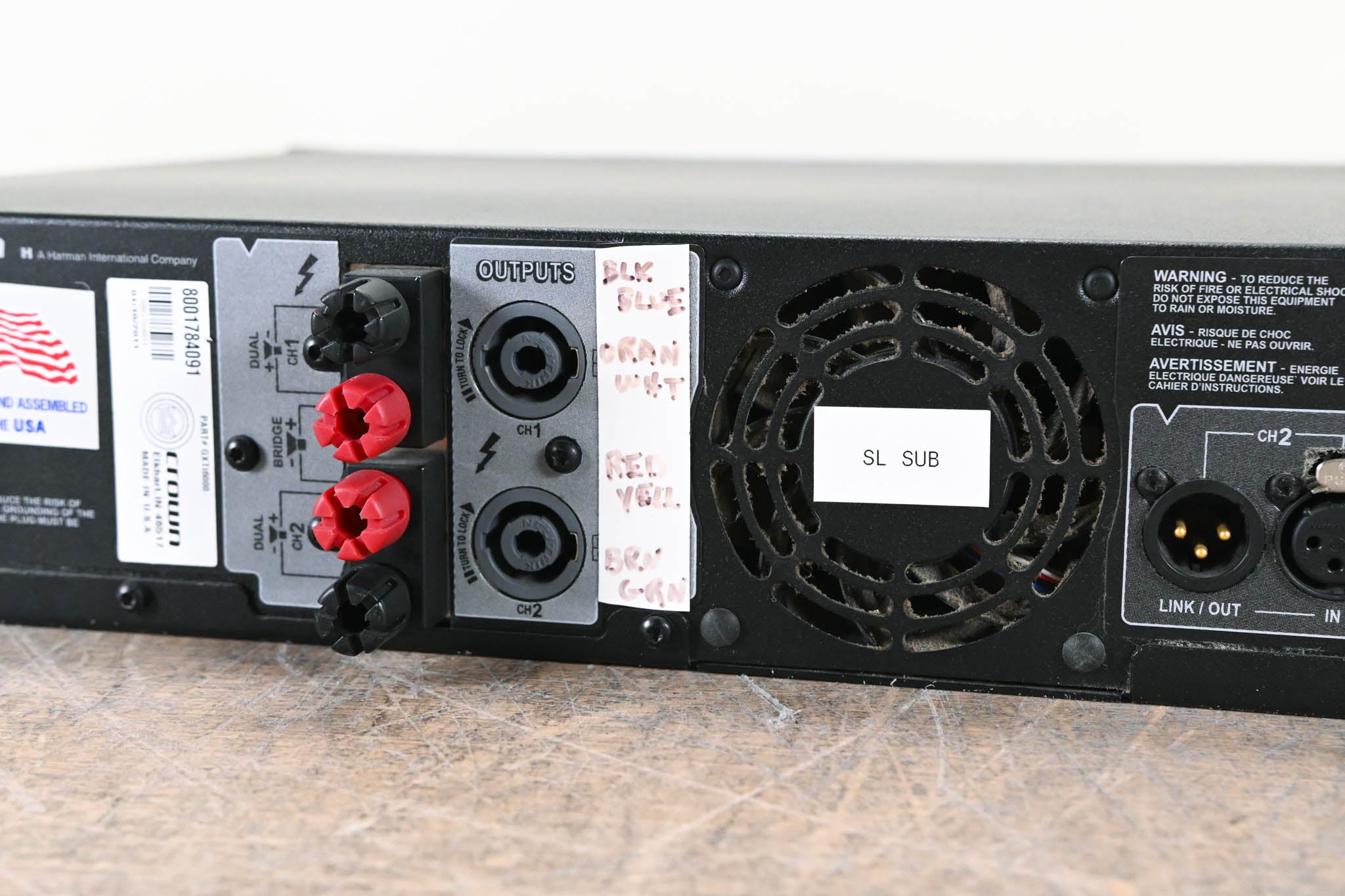 Crown XTi 6000 Stereo Power Amplifier with DSP