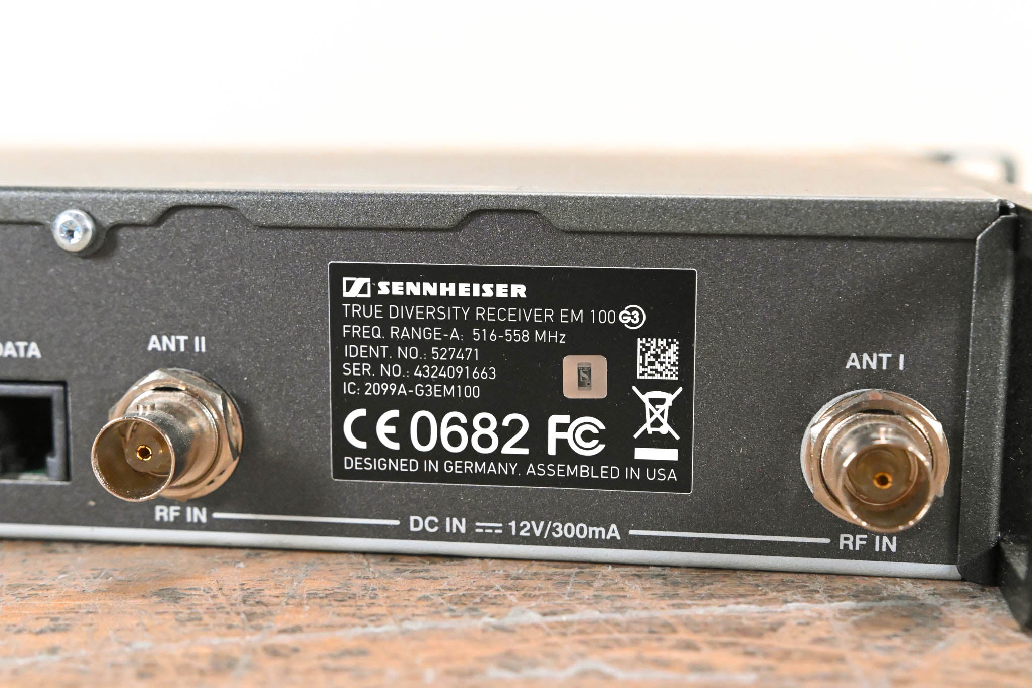 Sennheiser EM 100 G3 Wireless Receiver - 516-558 MHz (NO POWER SUPPLY)