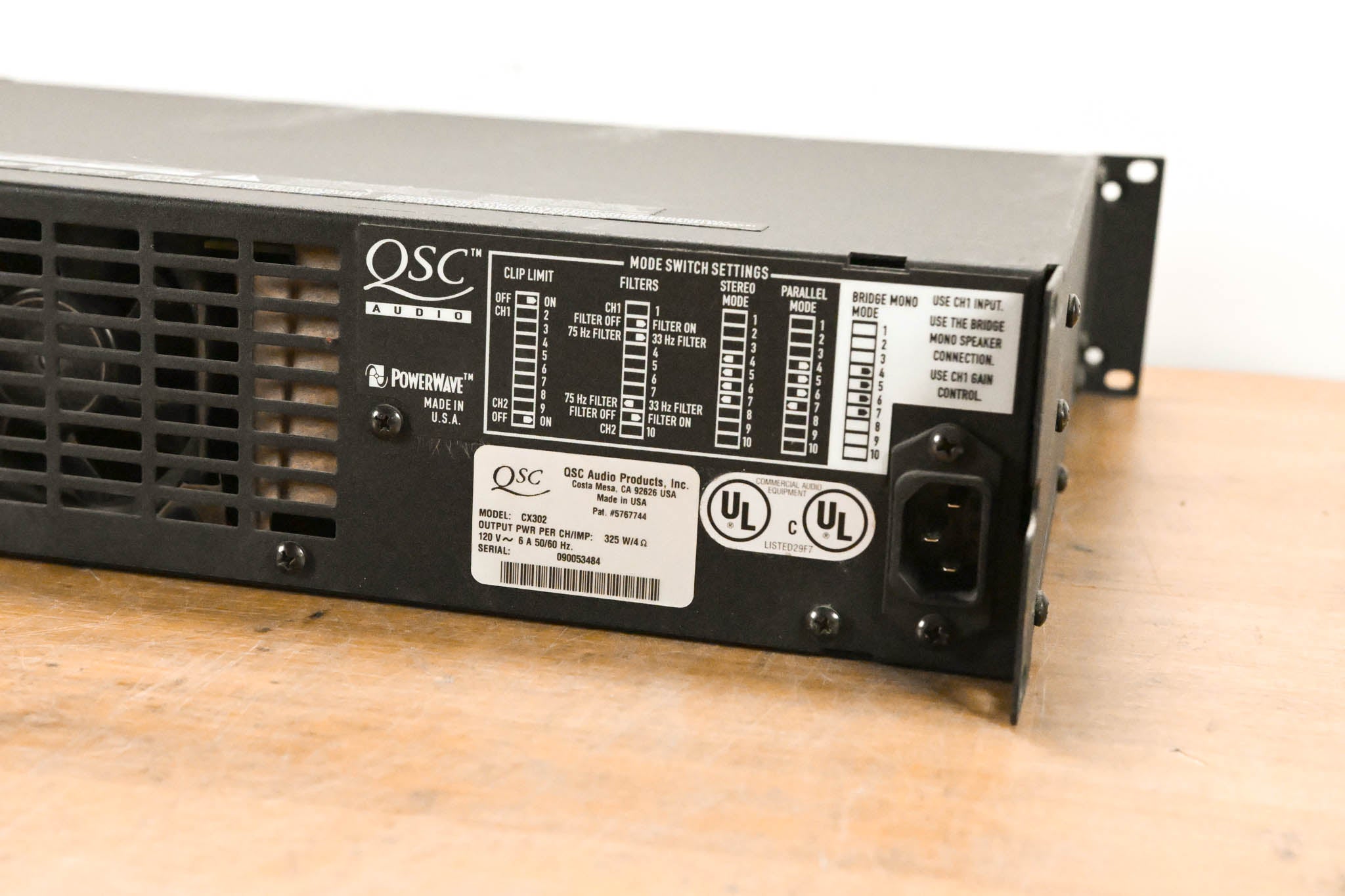 QSC CX302 2-Channel Power Amplifier