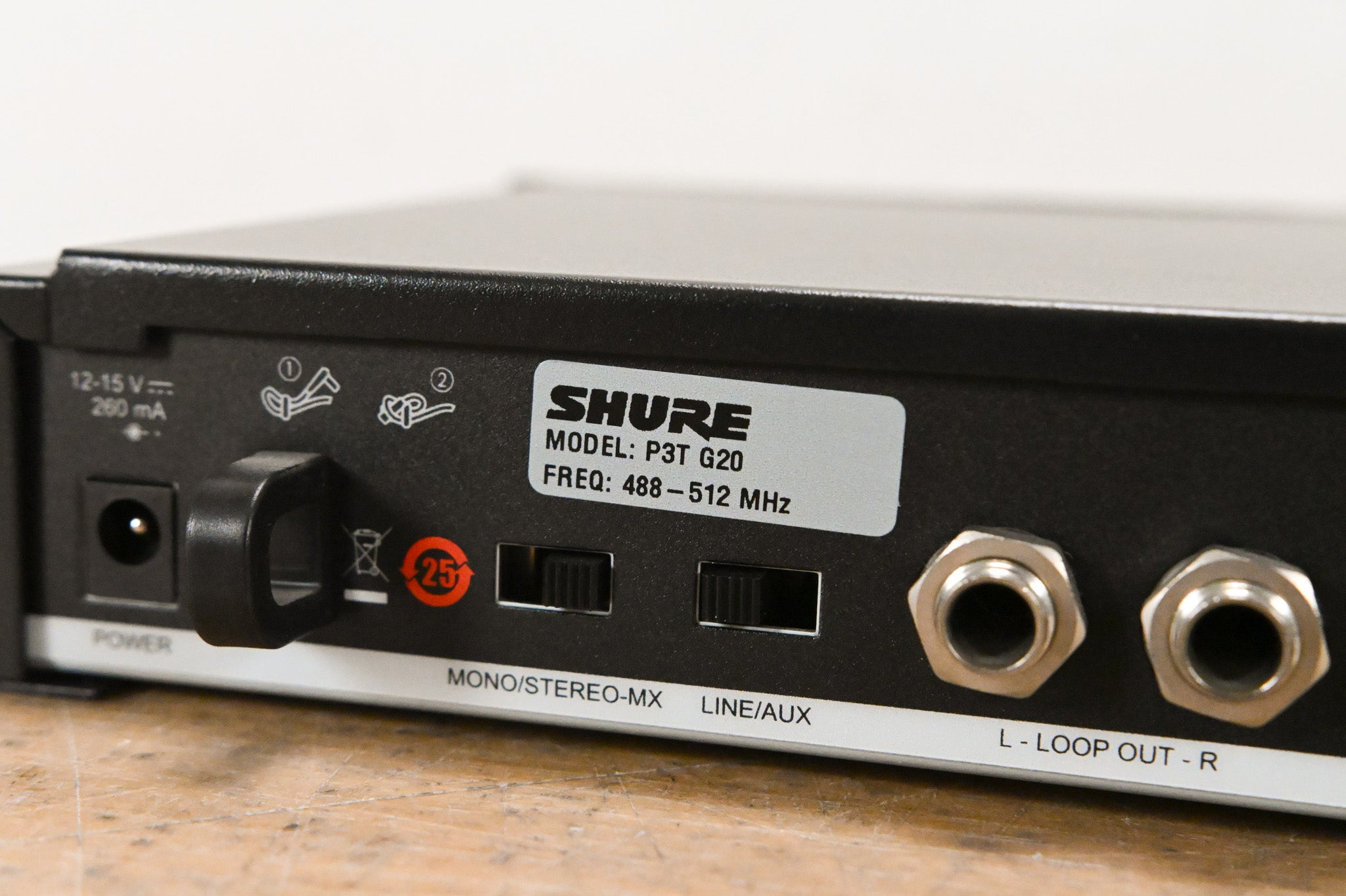 Shure P3T-G20 PSM 300 Wireless Transmitter - G20 Band (NO POWER SUPPLY)