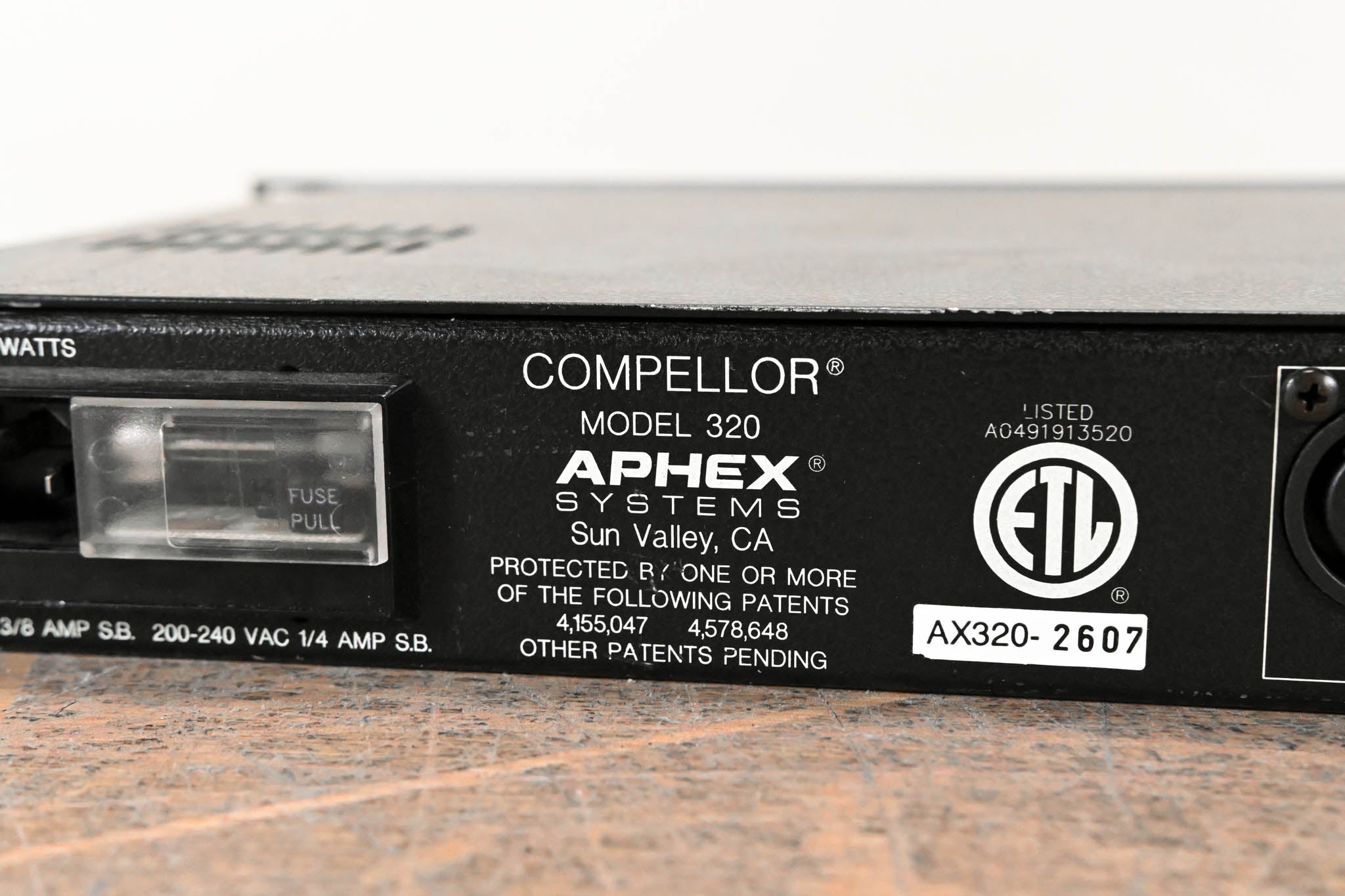 Aphex Compellor 320 Automatic Level Controller