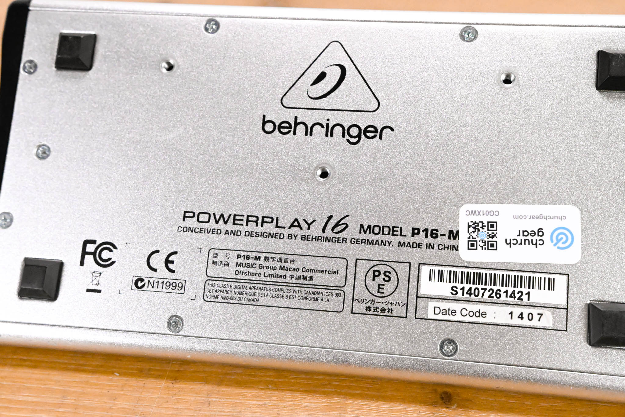 Behringer Powerplay P16-M 16-Channel Digital Personal Mixer