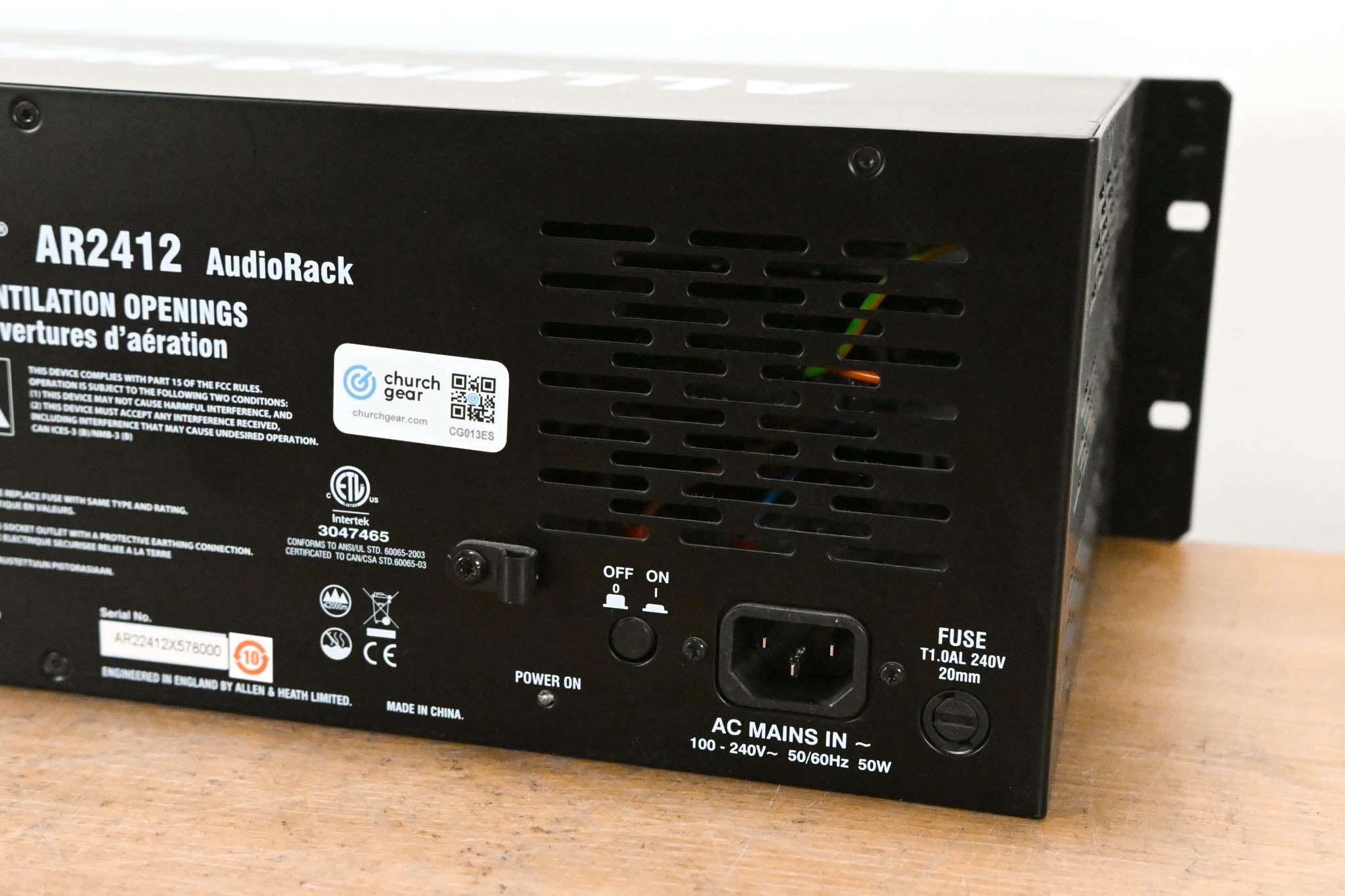 Allen & Heath AR2412 24x12 AudioRack for Qu, Avantis, and SQ Mixers