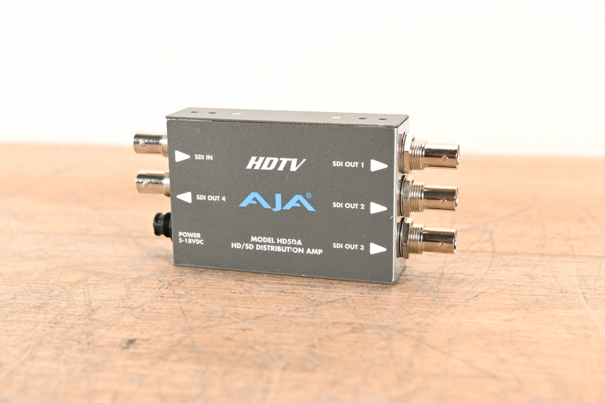 AJA HD5DA 1x4 HD/SD-SDI Distribution Amplifier/Repeater NO POWER SUPPLY