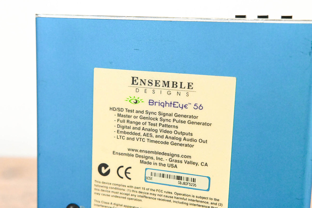 Ensemble Designs BrightEye 56 Test Signal & Sync Pulse Generator NO PSU