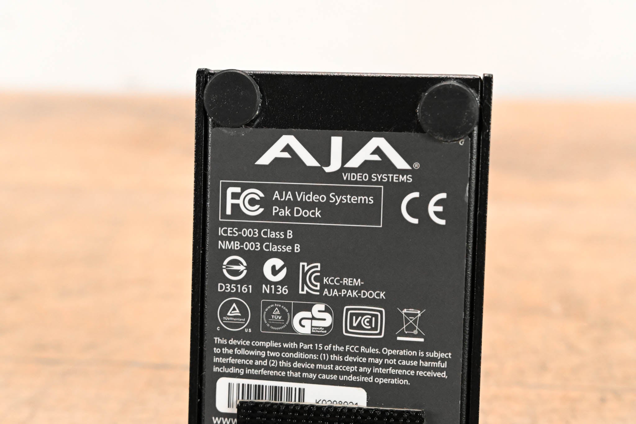 AJA Pak Dock for Ki Pro Quad Pak SSDs (NO POWER SUPPLY)