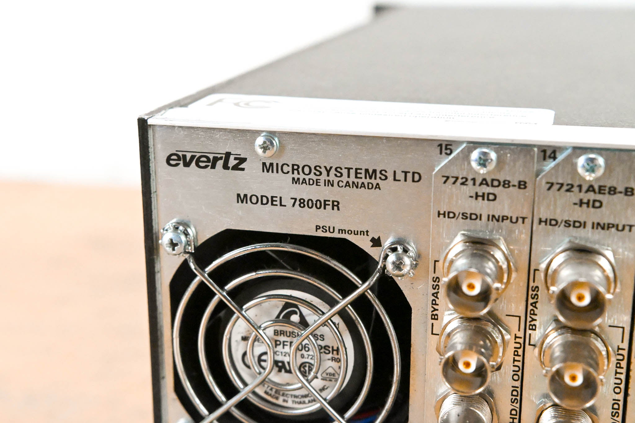 Evertz 7800FR 3RU Rackmount MultiFrame with Cards