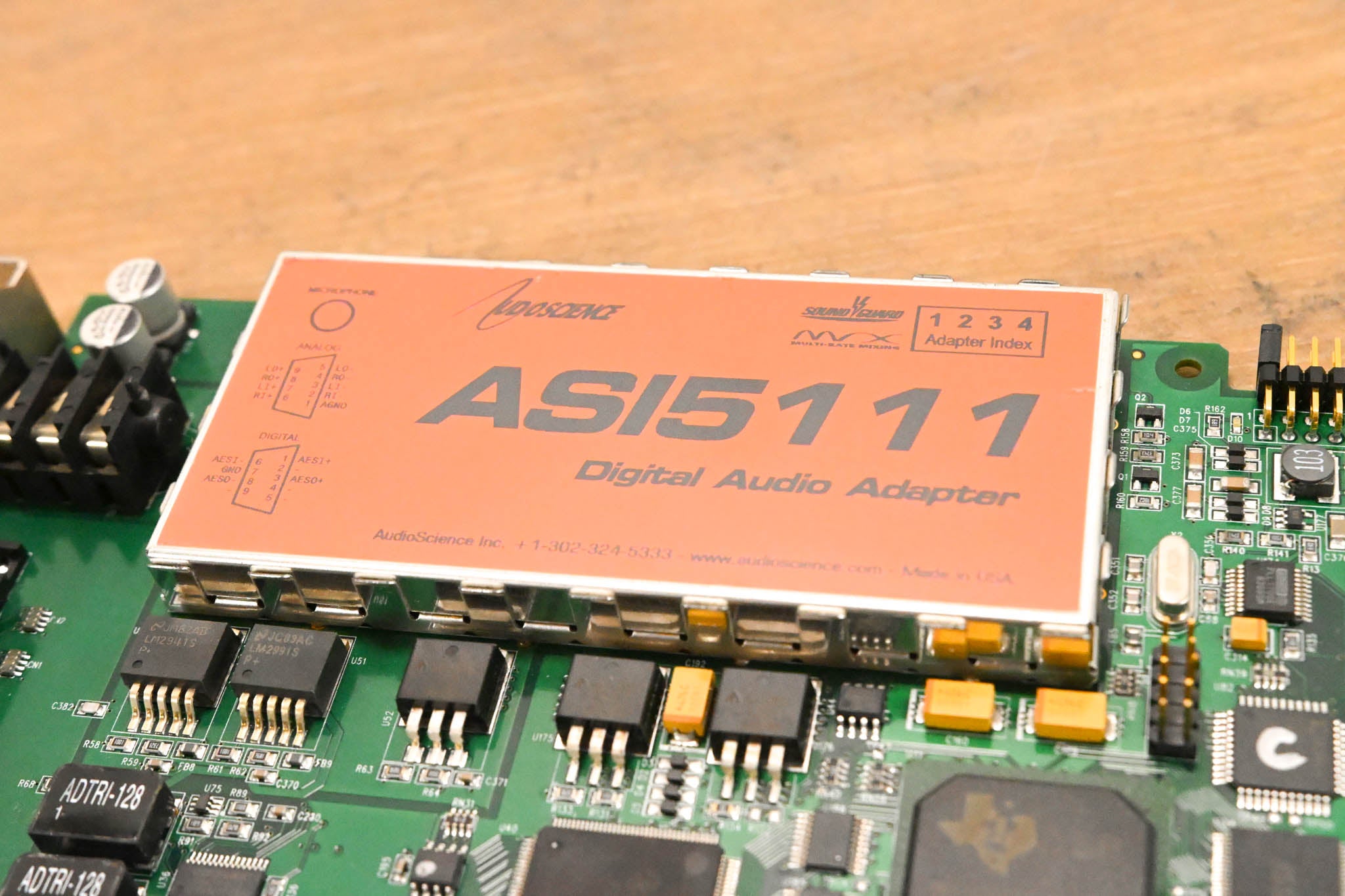 AudioScience ASI5111 Analog & AES/EBU PCI Broadcast Sound Card