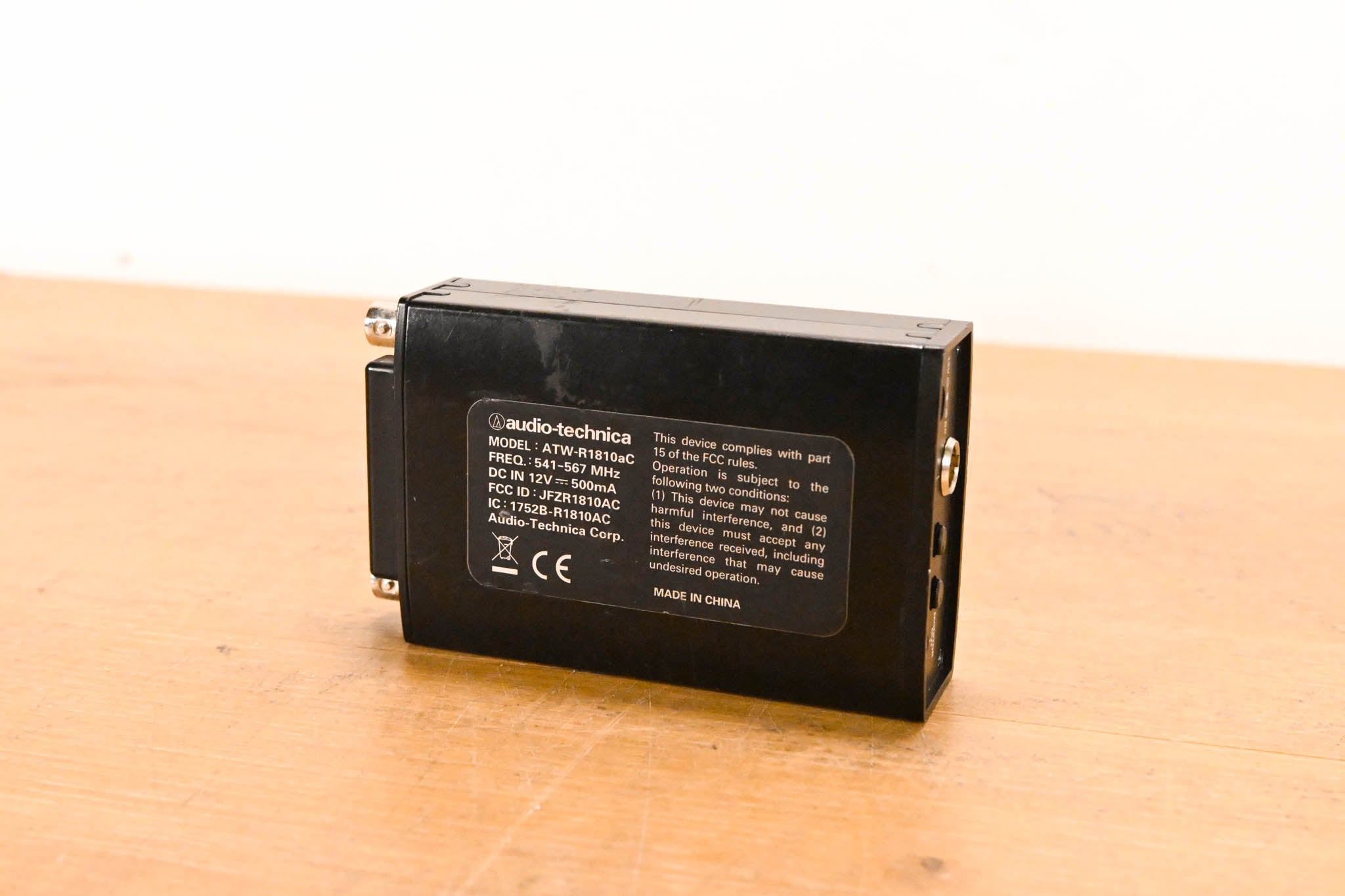 Audio-Technica ATW-R1810aC Camera Receiver w/ATW-T1801 541-567MHz NO PSU