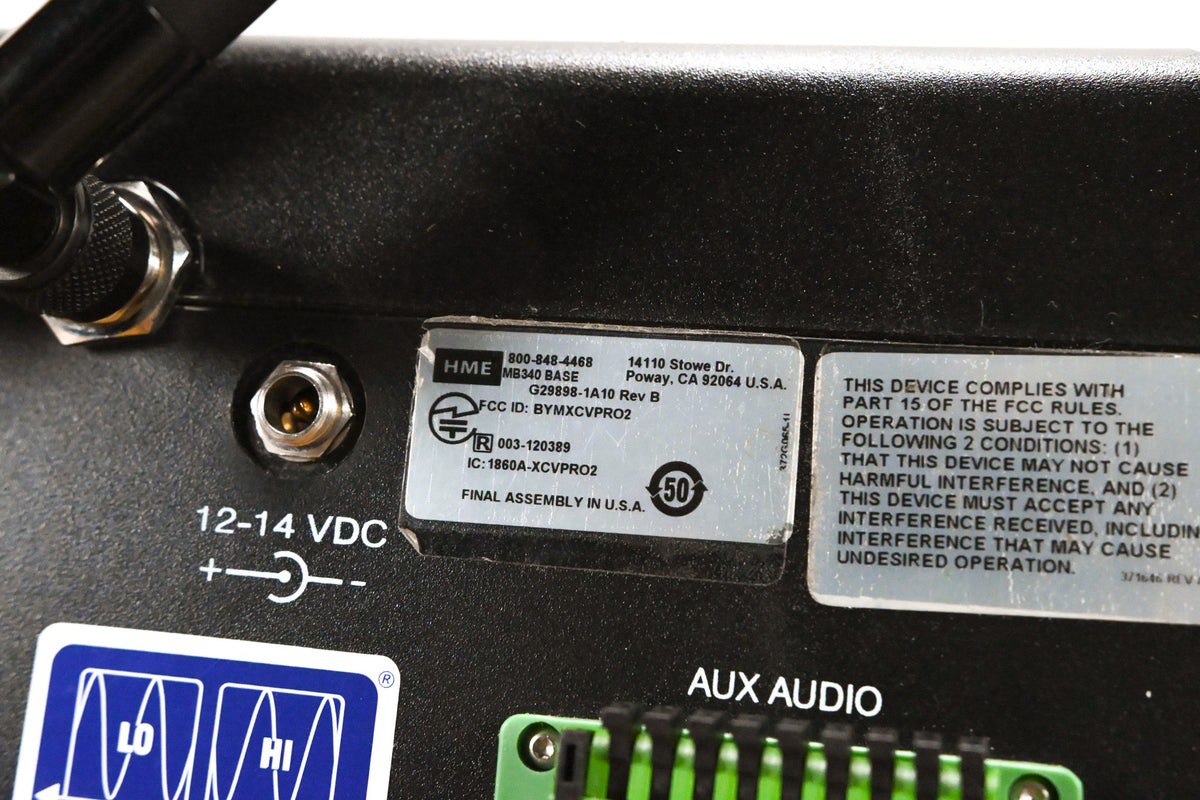 HME MB340/HD Wireless Intercom Base Station (NO POWER SUPPLY)