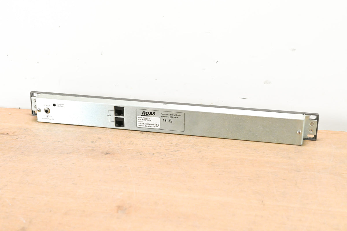Ross RCP-NKM 1RU Remote Control Panel (NO POWER SUPPLY)