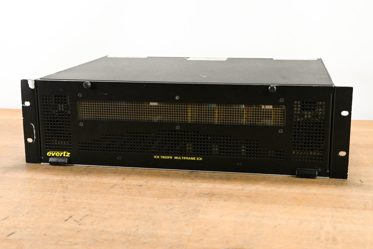 Evertz 7800FR 3RU Rackmount MultiFrame with Cards