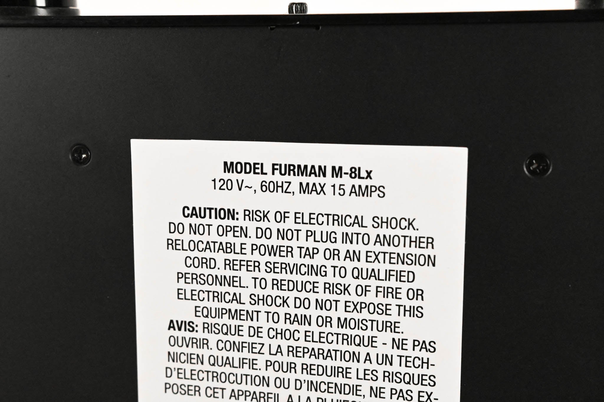 Furman M-8Lx 15A Merit Series Power Conditioner with Lights