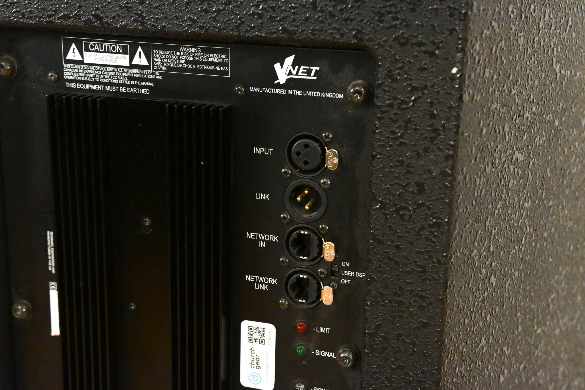 Tannoy VQNET-100 Dual 12" 1600W 3-Way Powered Loudspeaker