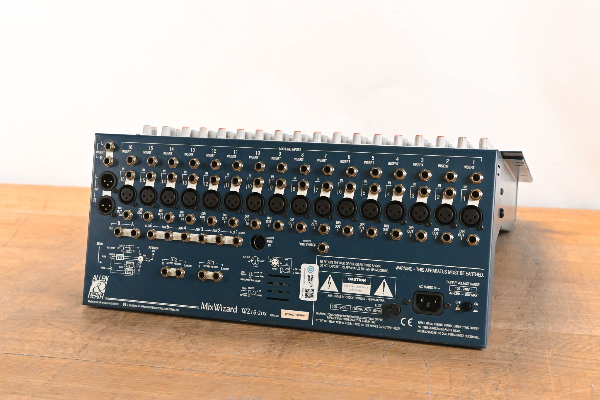 Allen & Heath MixWizard WZ16:2DX 16-Channel Audio Mixer CG01XKQ