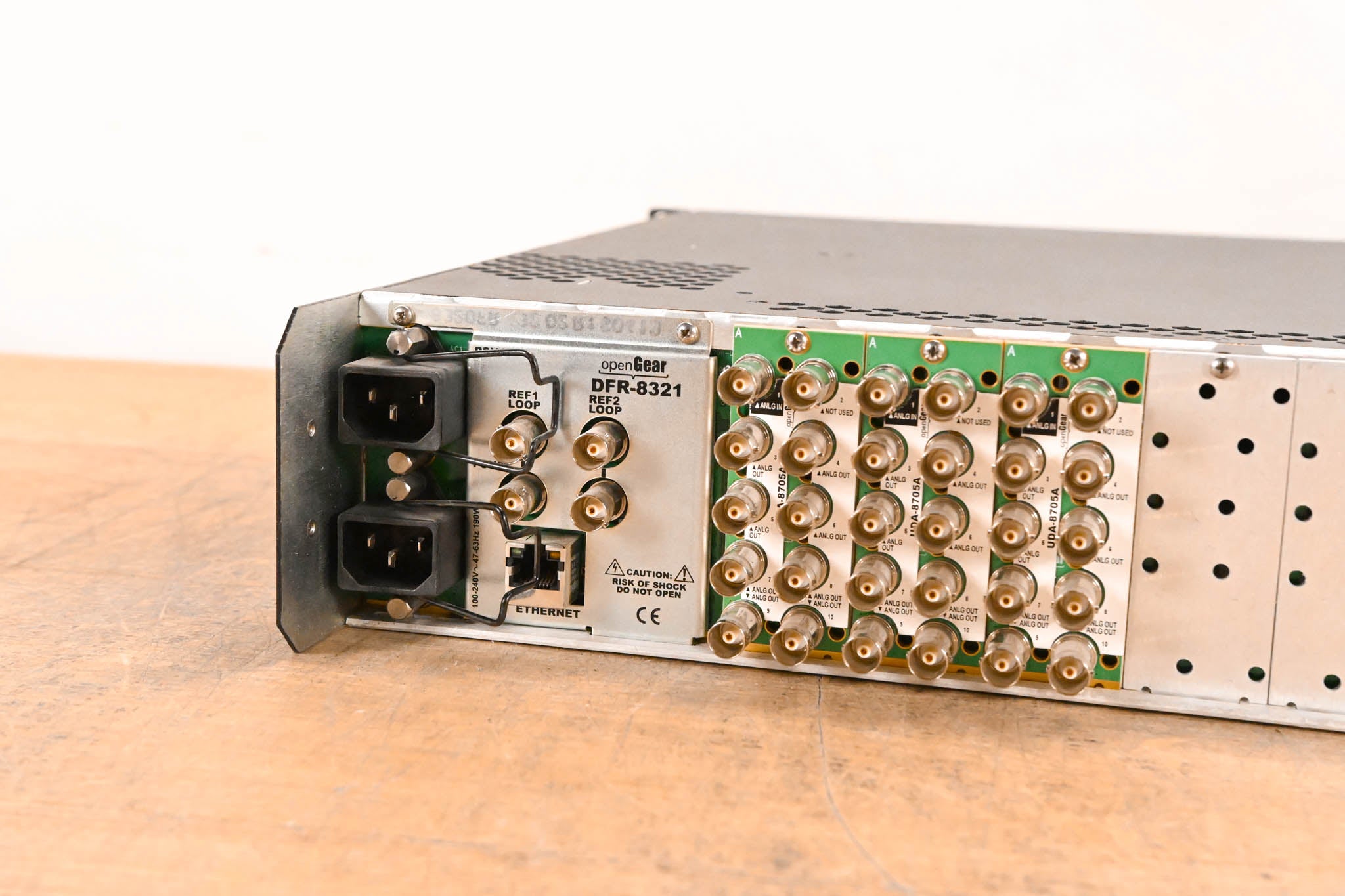 Ross DFR-8321 OpenGear 2RU Module Frame with Cards (NO POWER SUPPLY)