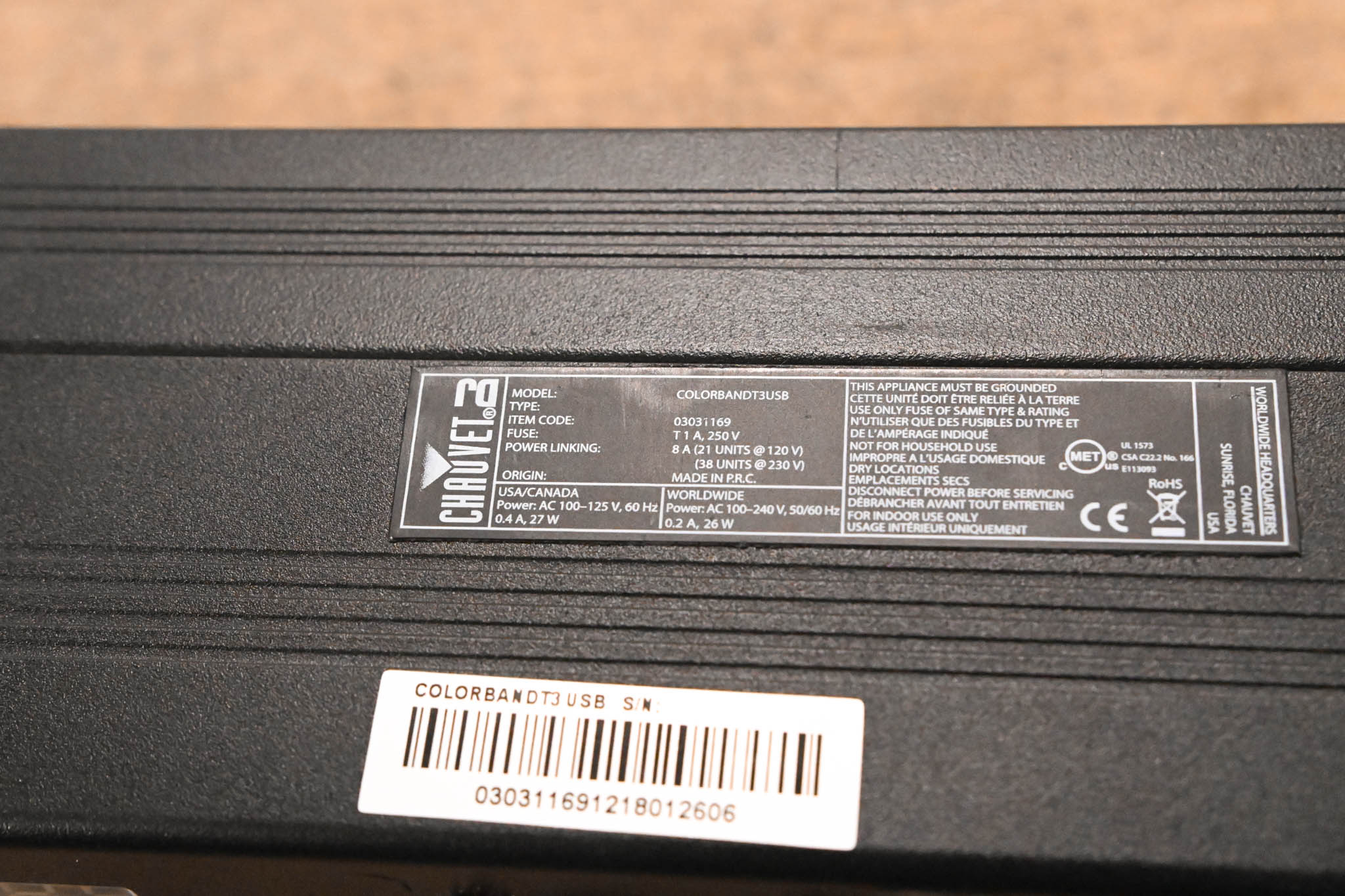 Chauvet COLORband T3USB Linear RGB Wash Light