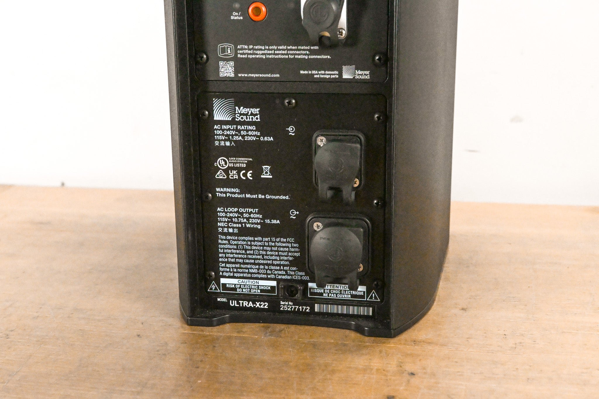 Meyer Sound Ultra-X22 Narrow Coverage Speaker (PAIR) w/ 3M Digital Input