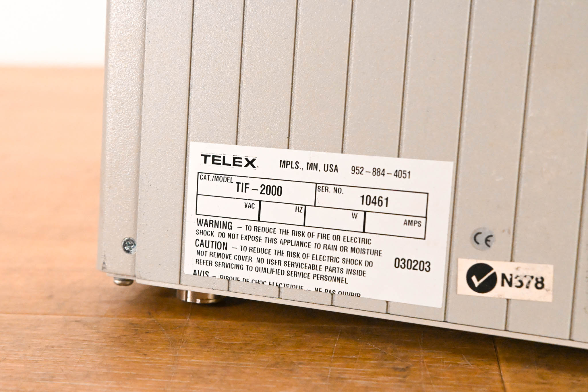 RTS TIF-2000 Single-Line Digital Telephone Interface (NO POWER SUPPLY)