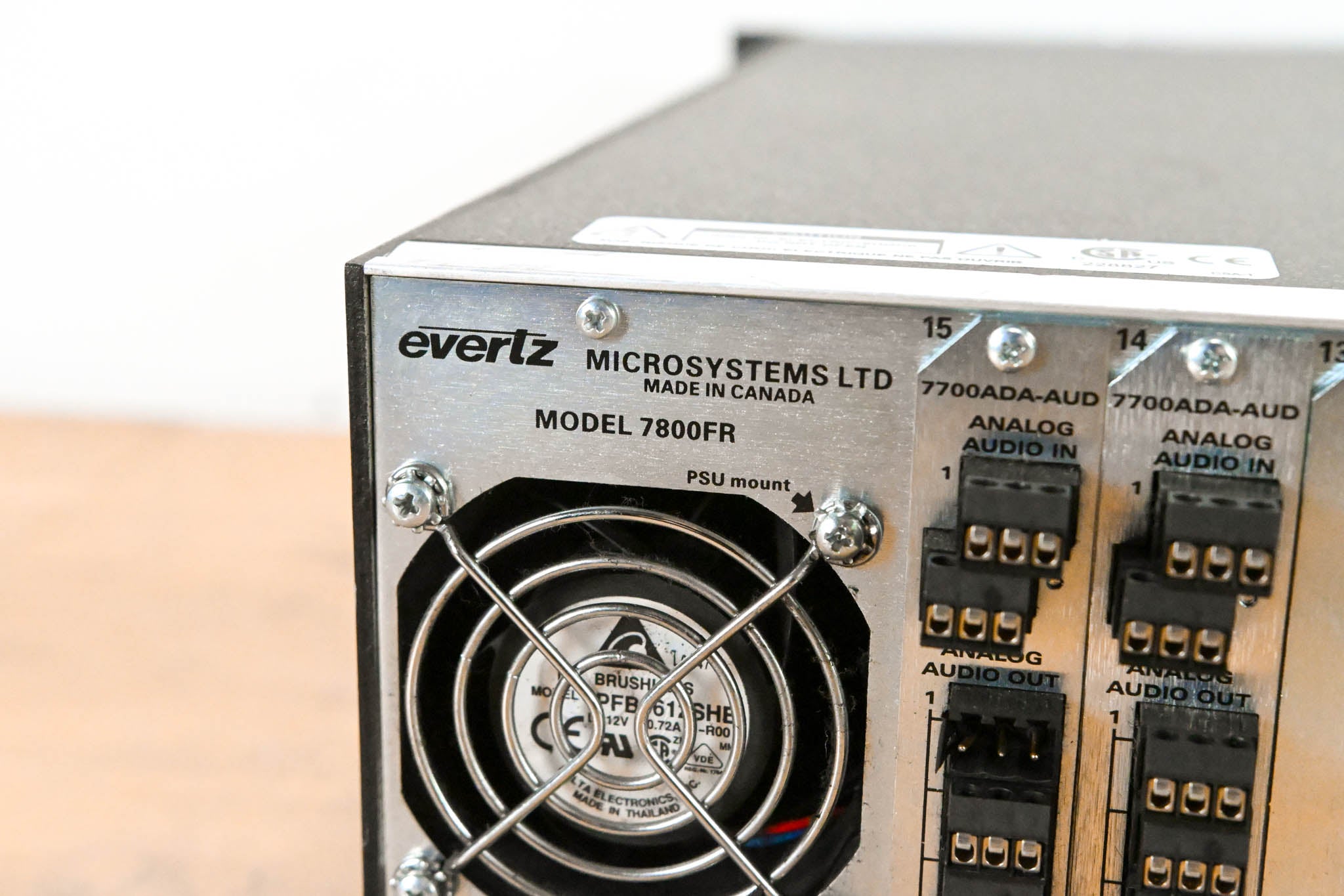 Evertz 7800FR 3RU Rackmount MultiFrame with Cards