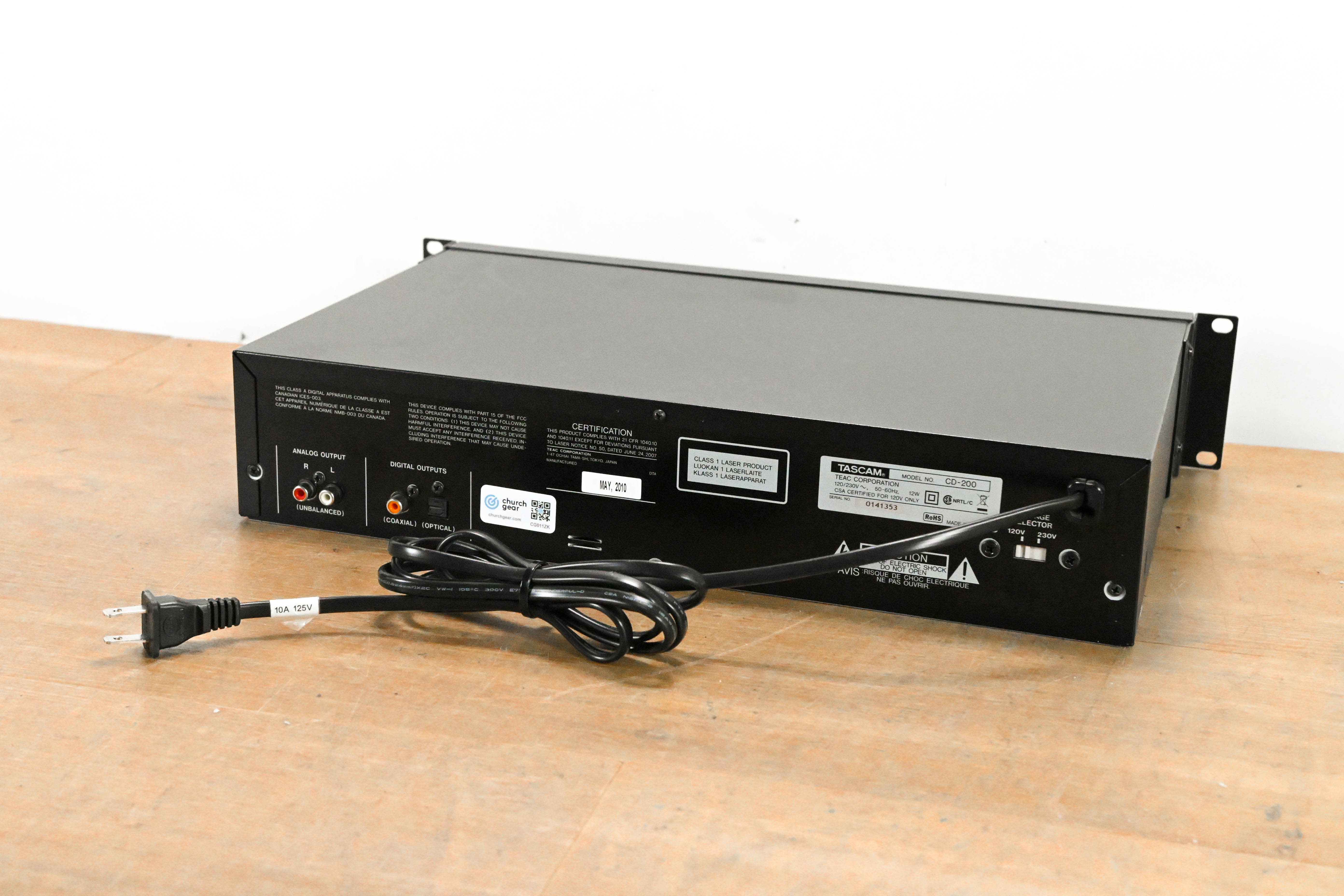 TASCAM CD-200 CD/MP3 Player