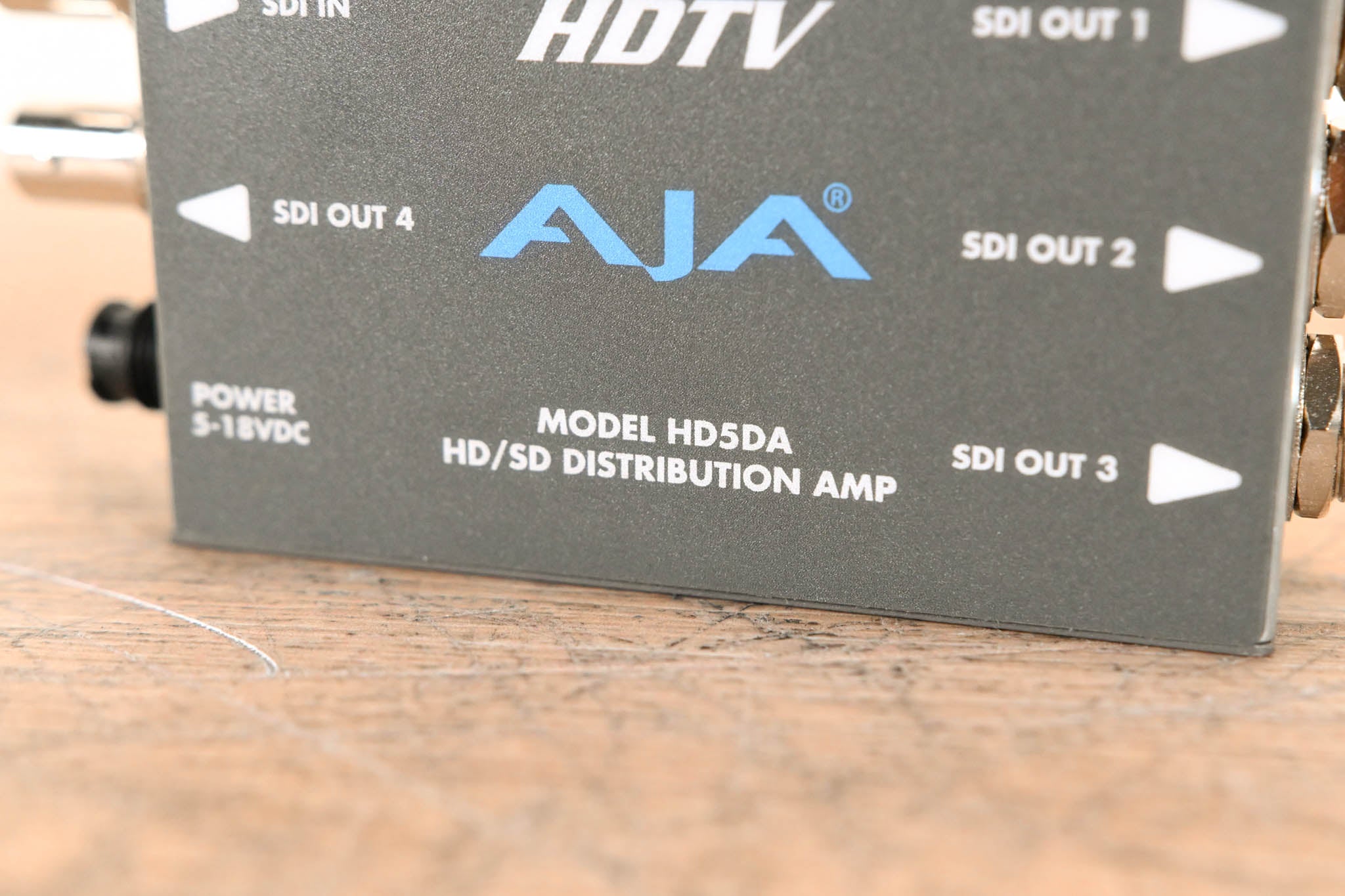 AJA HD5DA 1x4 HD/SD-SDI Distribution Amplifier/Repeater NO POWER SUPPLY