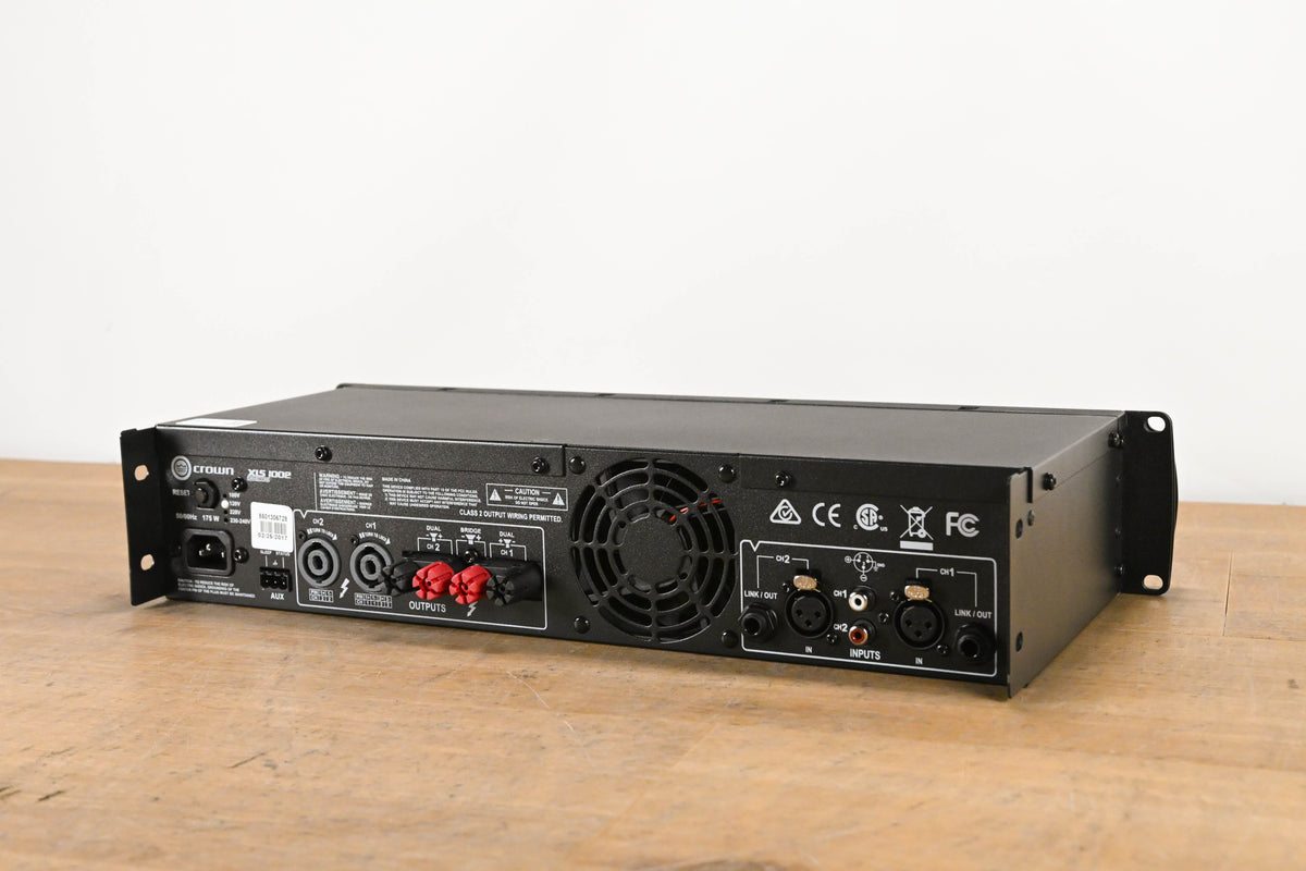 Crown XLS 1002 Two-Channel, 350W @ 4Ω Power Amplifier