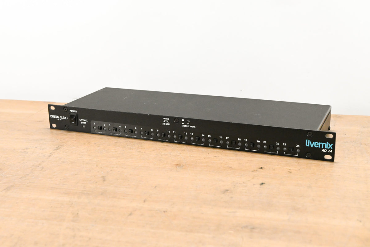 Digital Audio Labs Livemix AD-24 24-CH Analog Input Unit NO POWER SUPPLY